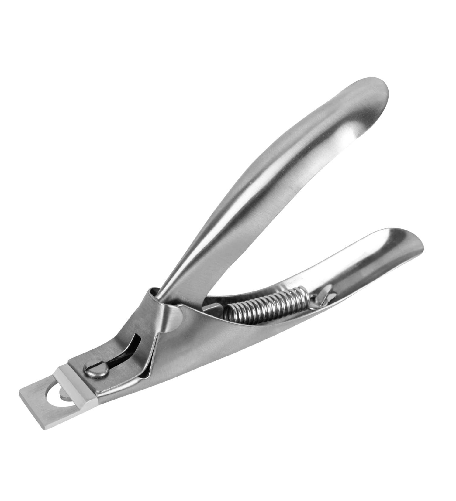 Professional Acrylic Nail Clipper for Home and Salon Use - Stainless Steel Adjustable Clipper for Fake and Acrylic Nails (Silver) - Buy Online on GoSupps.com