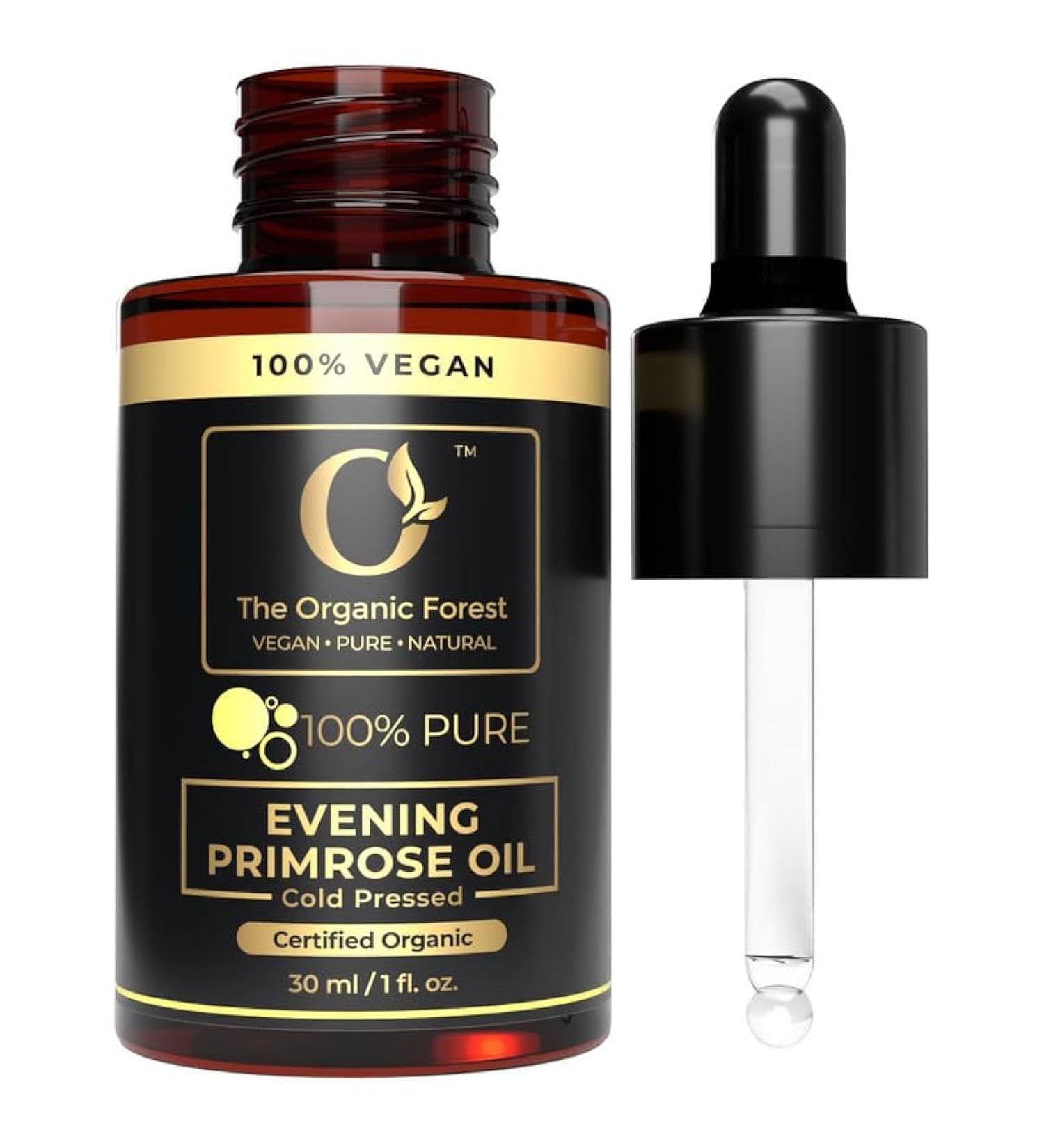 USDA Organic Evening Primrose Oil - 100% Pure & Natural Skin Moisturizer - Ideal Carrier Oil for Essential Oils - Perfect for Face & Body Care - Buy Online on GoSupps.com