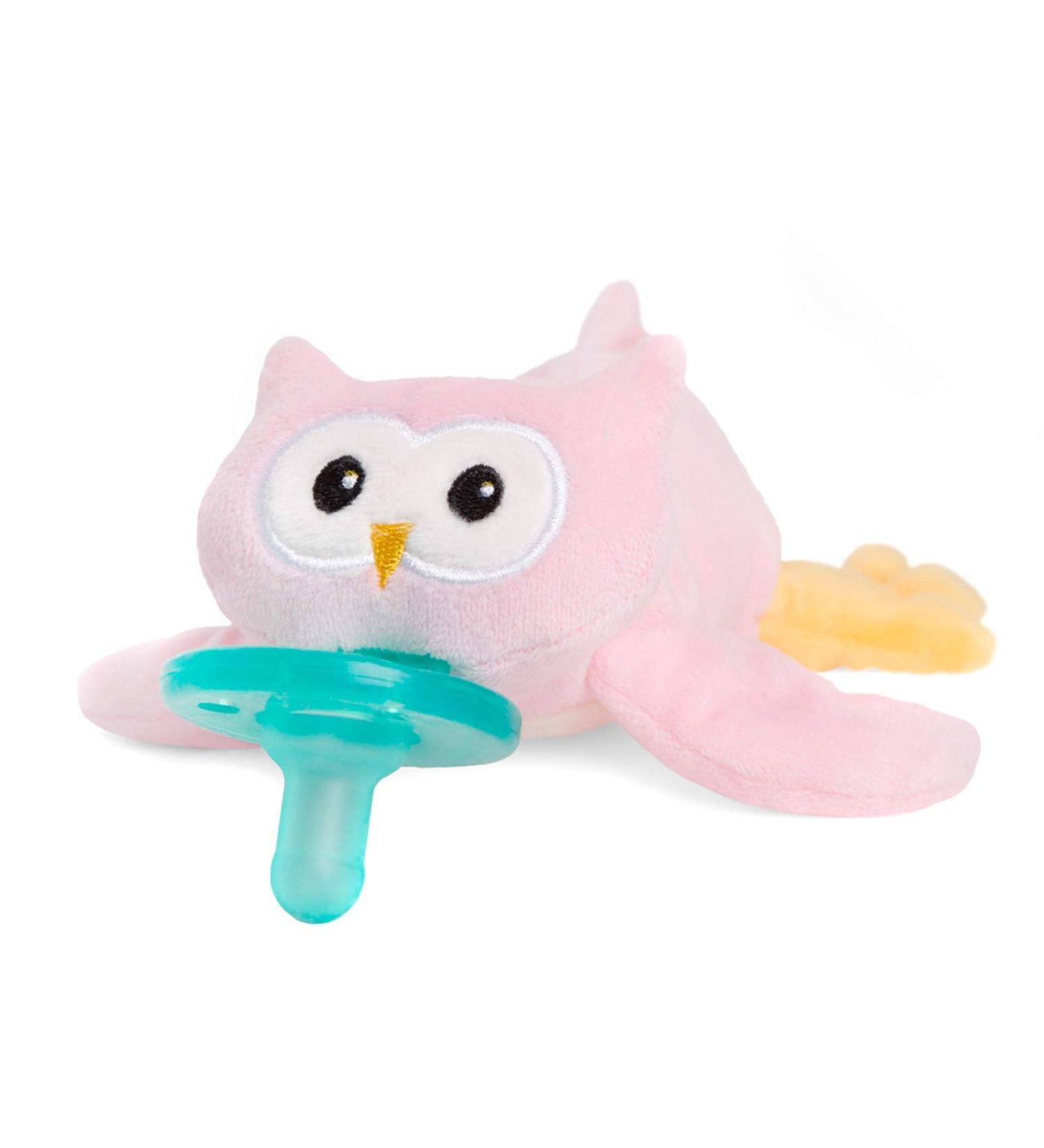 WubbaNub Pink Owl Infant Pacifier for 0-6 Months - Soothing Comfort - Buy Online on GoSupps.com