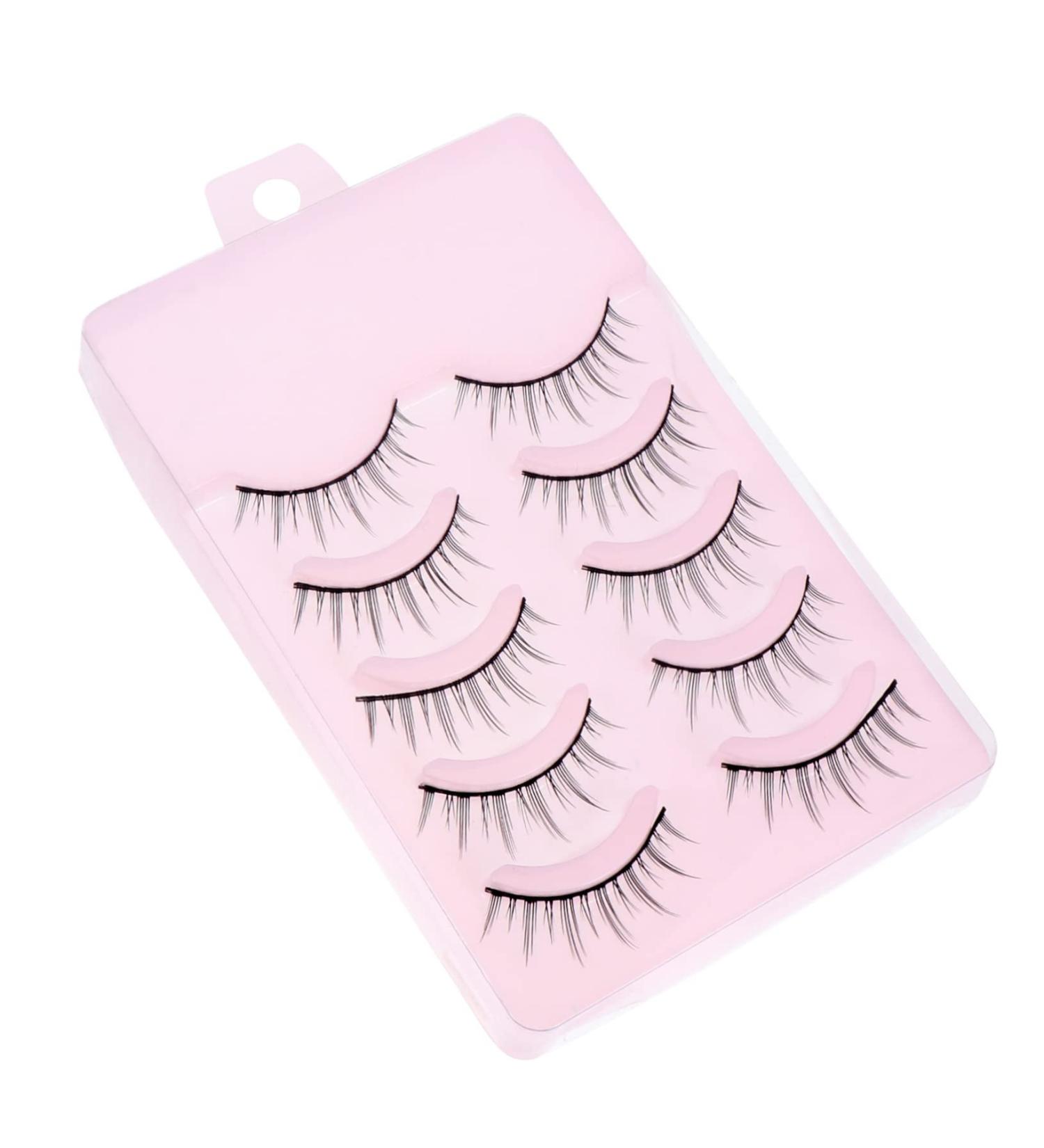 FRCOLOR 5 Pairs Fake Eyelashes 3d Flexible False Lashes Beauty Accessories Salon Makeup Lashes Beauty Eyelashes Face Eyelash Reusable Wispy Lashes Girl Chemical Fiber Acrylic Japanese - Buy Online on GoSupps.com