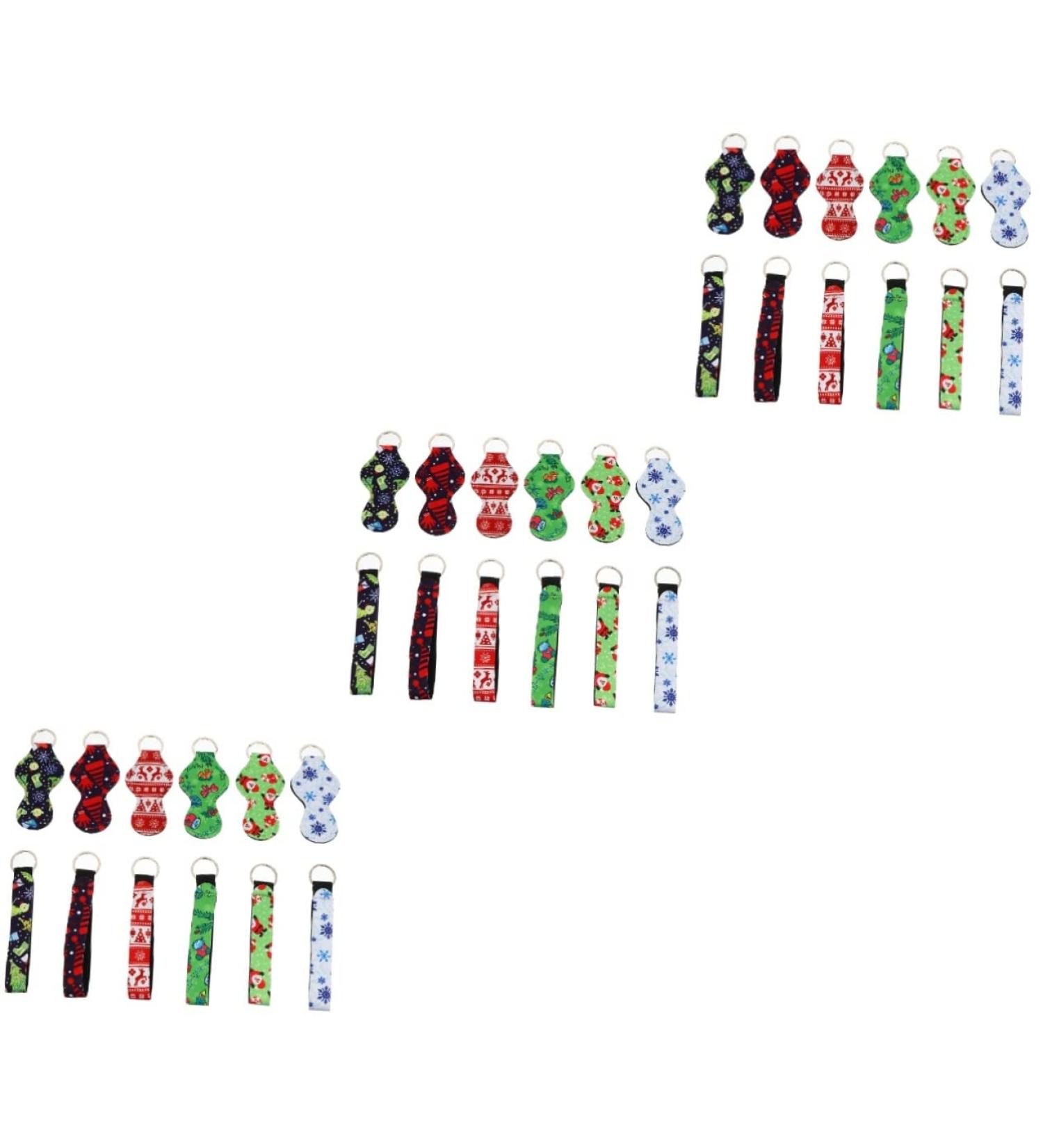  Didiseaon Didiseaon 36 Pieces Christmas Lipstick Set Hand Gel Holder Keychain Lipstick Holder Ring Holder Lip Balm Holder Christmas Socks Travel Neoprene Manual - Buy Online on GoSupps.com