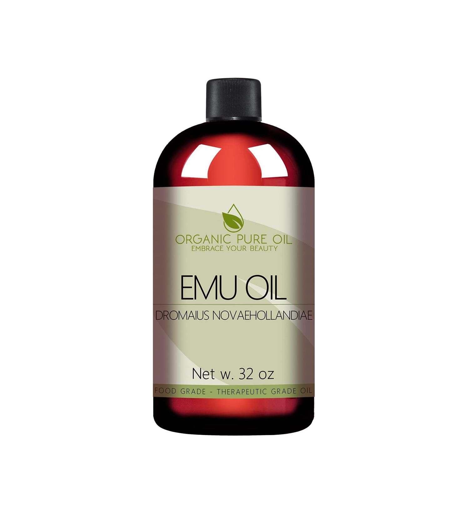 100% Pure Australian Emu Oil - 32oz Bulk Wholesale Size, Hydration Moisturizer for Skin, Hair, Nails - Extra Strength, Refined & Filtered 6 Times - Buy Online on GoSupps.com