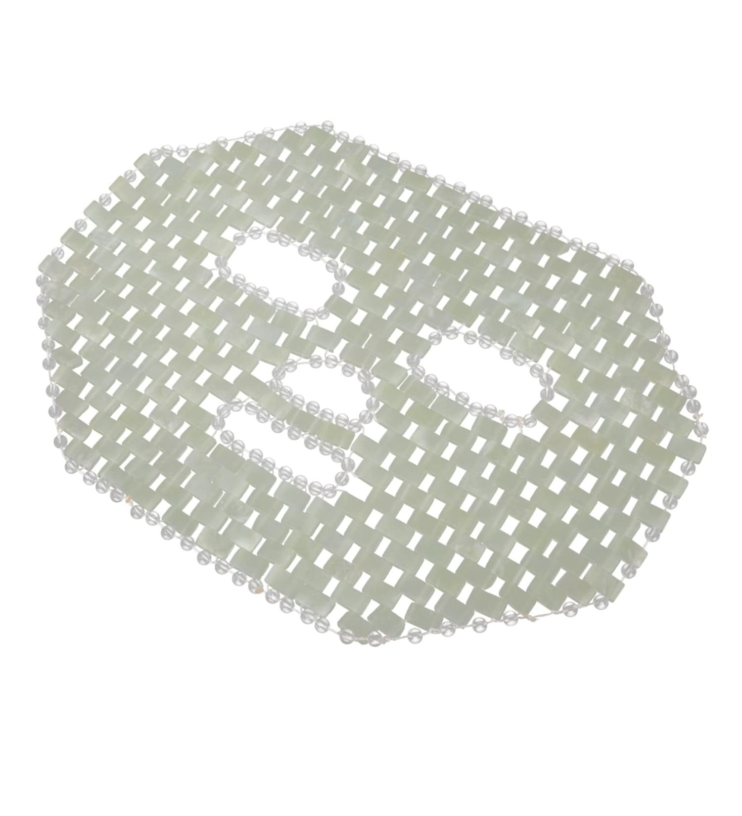 Beatifufu Jade Mask Sleep Mask Cooling Facial Sleeping Mask Soothing Mask Jade Facial Green Quartz Mask Facial Tools Sleeping Cooling Anti-Aging Facemask - Buy Online on GoSupps.com