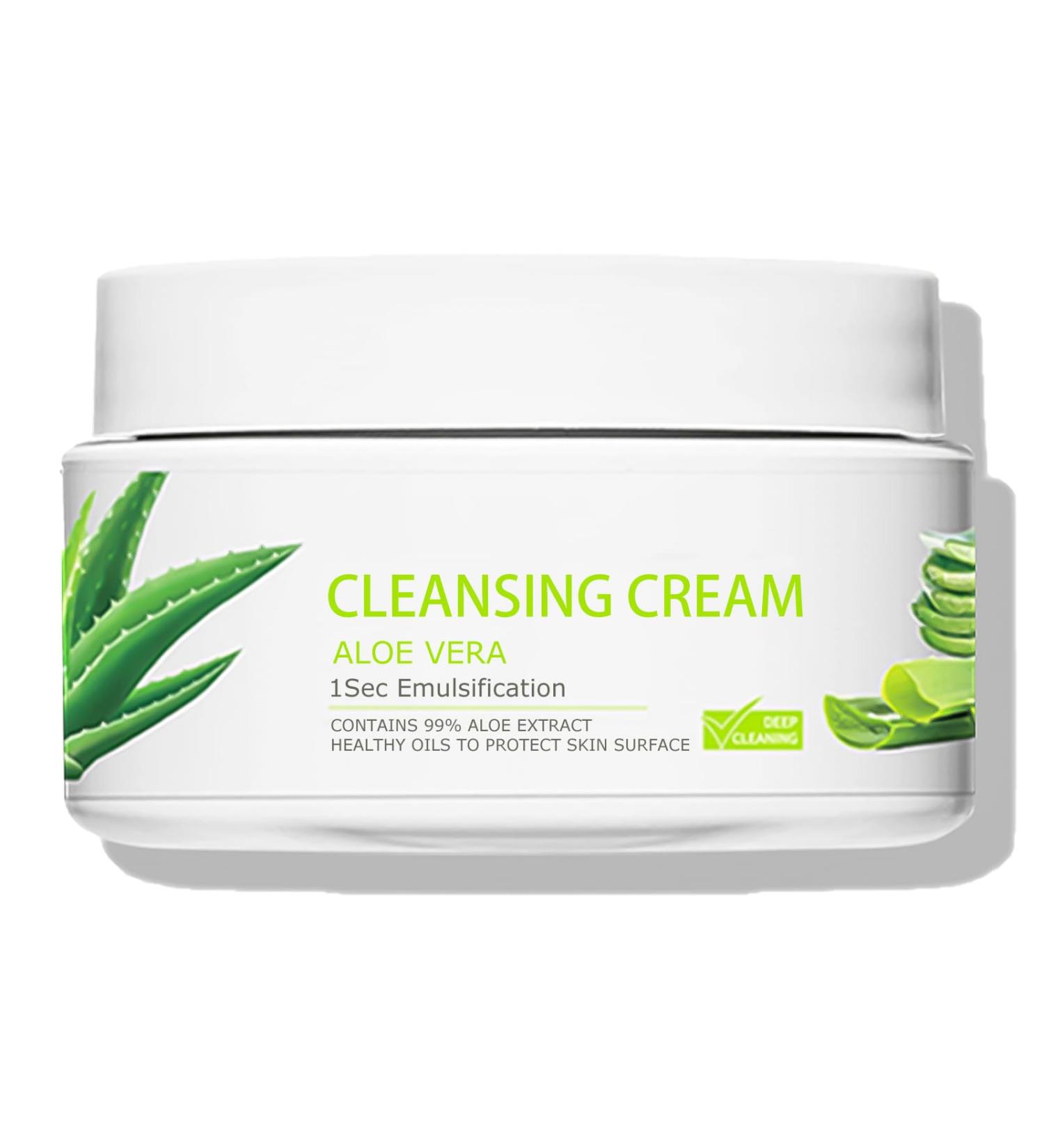 Aloe Vera Cleansing Balm Makeup Remover Balm For Sensitive Skin Face Cleanser To Waterproof Makeup Clean And Clear Cleanser Travel Size Makeup Remover For Eye Lip Face And Body 27g - Buy Online on GoSupps.com