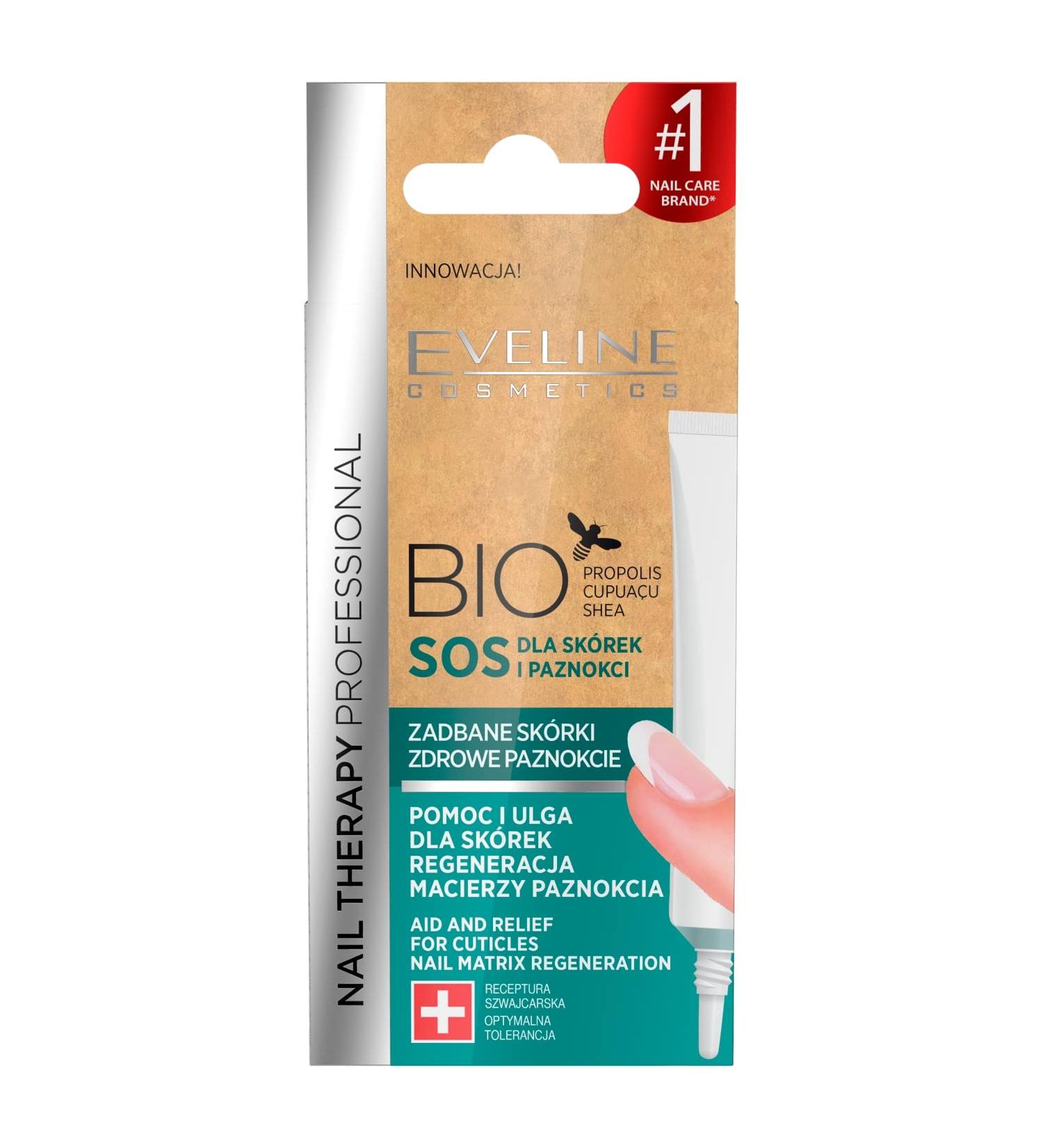 Eveline Cosmetics Bio SOS Cuticle Care - Nourishing Nail Treatment 12 ml | International Shipping Available - Buy Online on GoSupps.com