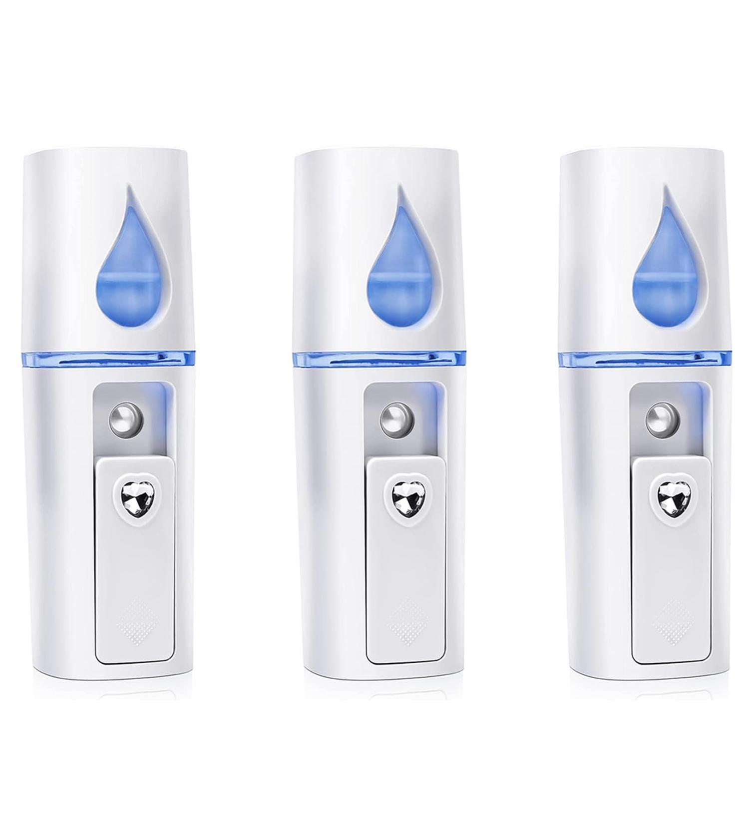 Kikolufy 3X Portable Nano Mister Mini Steamer Atomization Eyelash Extensions with Mirror White - Buy Online on GoSupps.com