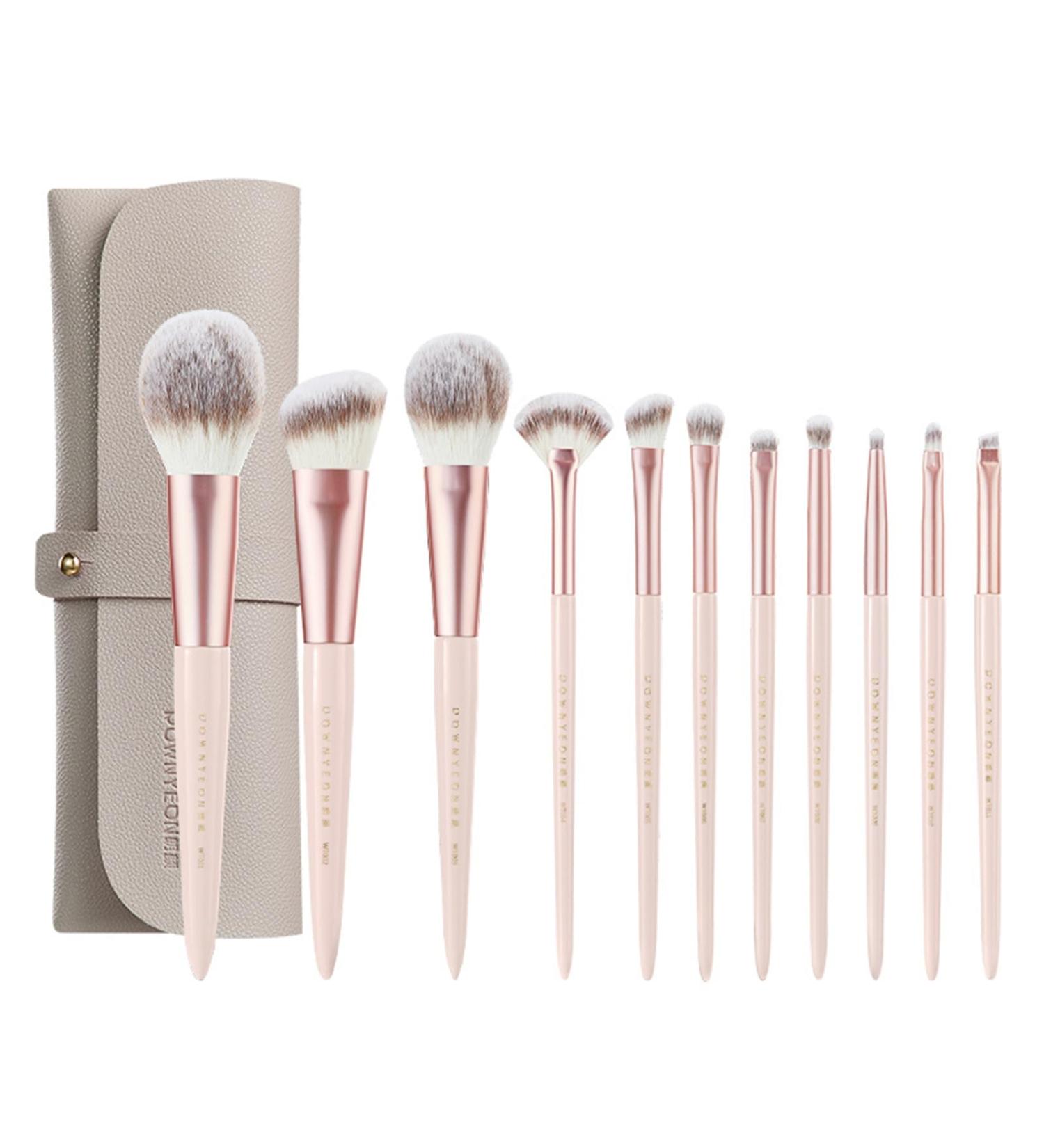 RIJAHO Makeup brush gift set: 11 piece professional makeup brush advanced synthetic kabuki brush set foundation make-up powder blusher eye shadow concealer high gloss brush mixed makeup brush set - Buy Online on GoSupps.com