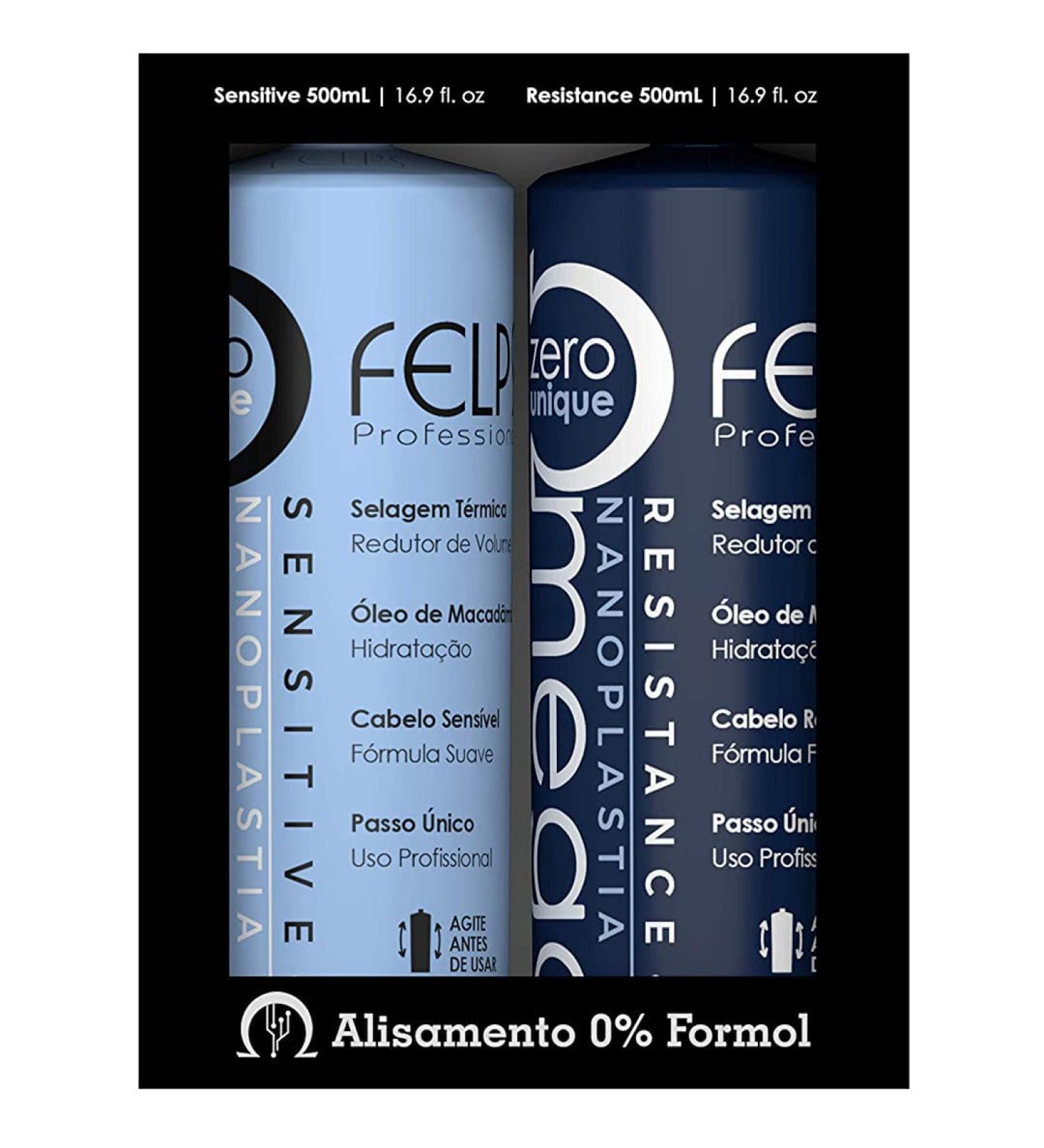  Felps Professional Felps Omega Zero Unique Nanoplastia Resistance & Sensitive Smoothing Duo Kit (2 x 1000 ml) - Buy Online on GoSupps.com