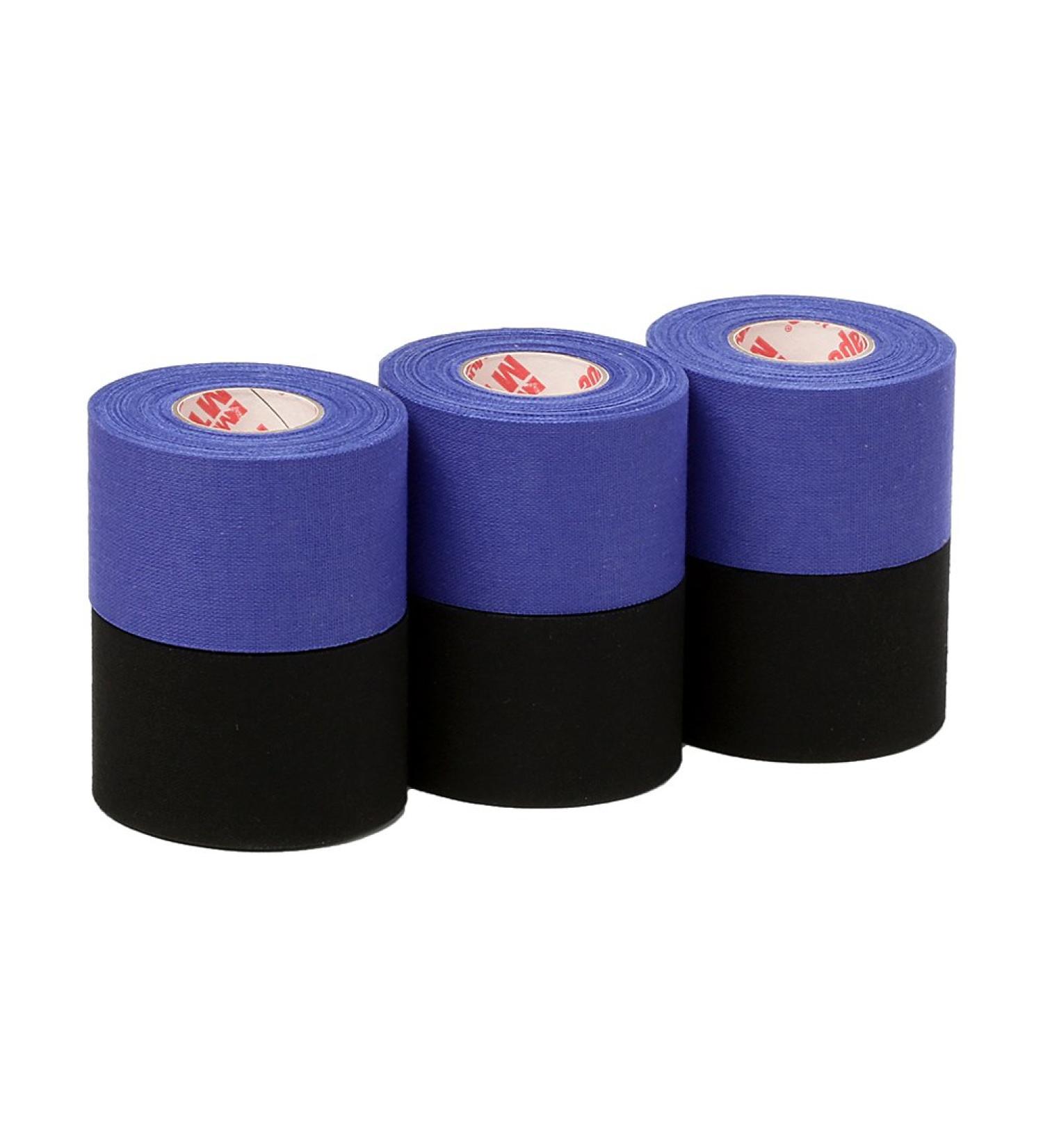 Mueller Athletic Tape Sports Tape Blue and Black 6 rolls