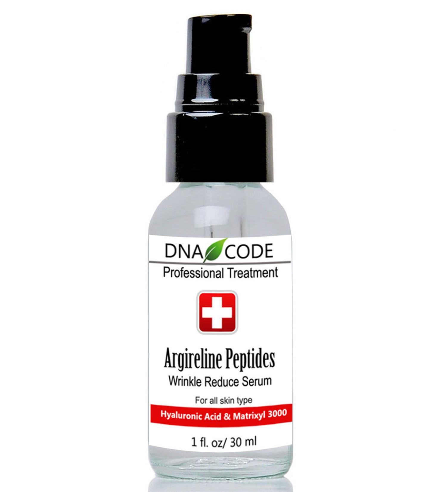 DNA Code -No Needle Alternative-Pure Argireline Peptides Wrinkle Reduce Serum+ Matrixyl 3000+Hyaluronic Acid - Buy Online on GoSupps.com