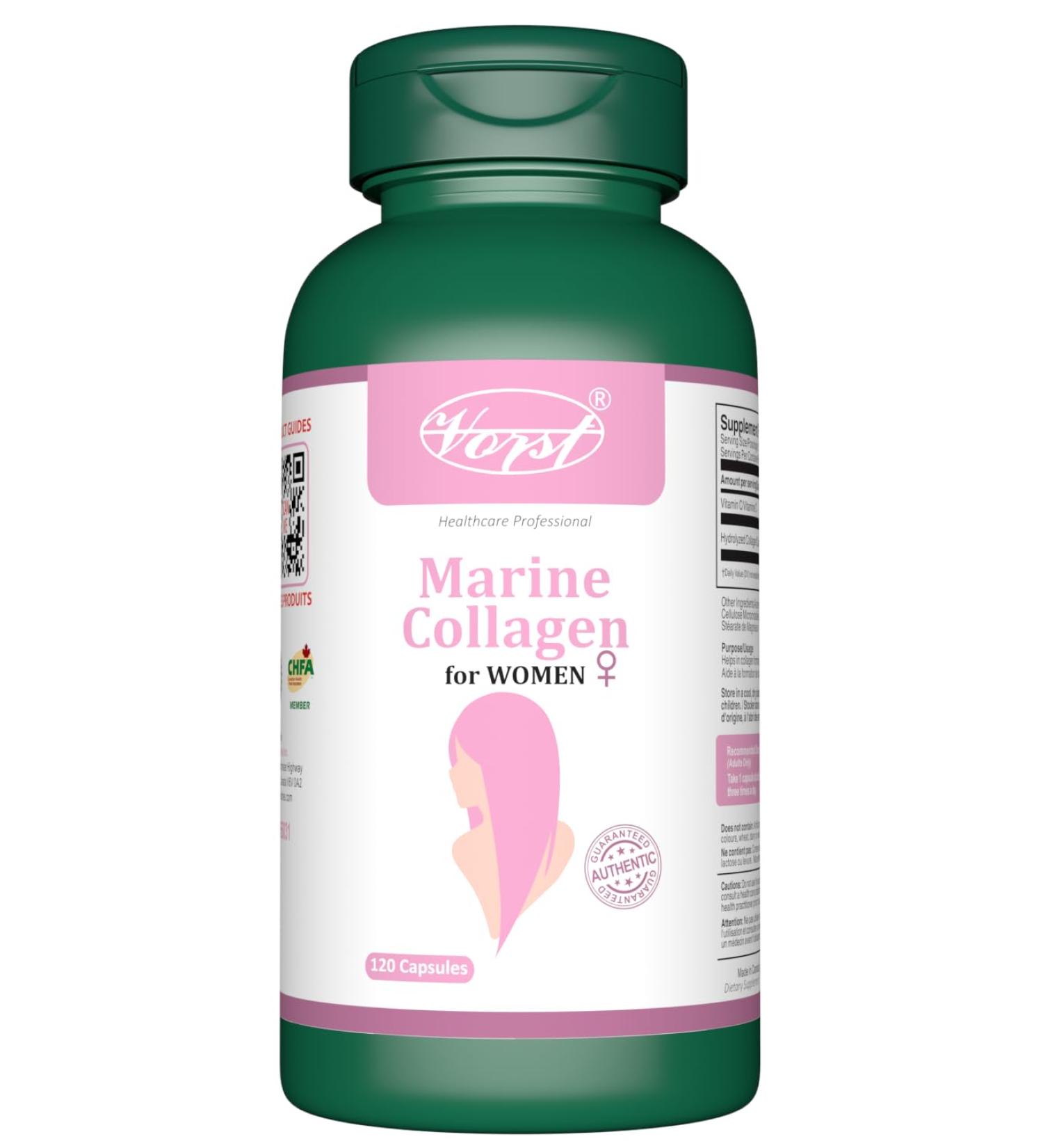 VORST Marine Collagen for Women 120 Capsules 120 count (Pack of 1) - Buy Online on GoSupps.com