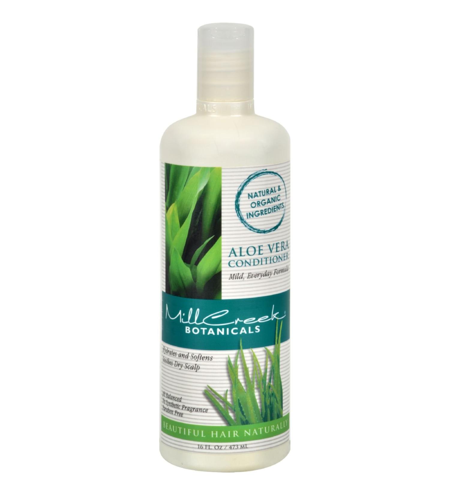 Pack of 1 x Mill Creek Organic Aloe Vera Conditioner - 16 fl oz