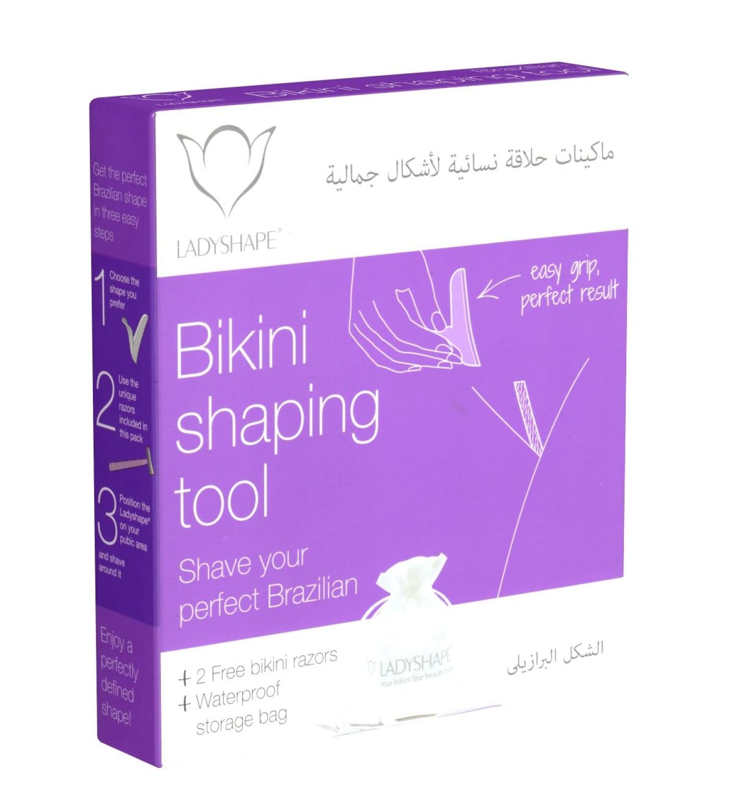 Ladyshape Brazilian Bikini Shaping Tool - Optimize Your Swimwear Fit | Purple/White - International Shipping Available - Buy Online on GoSupps.com