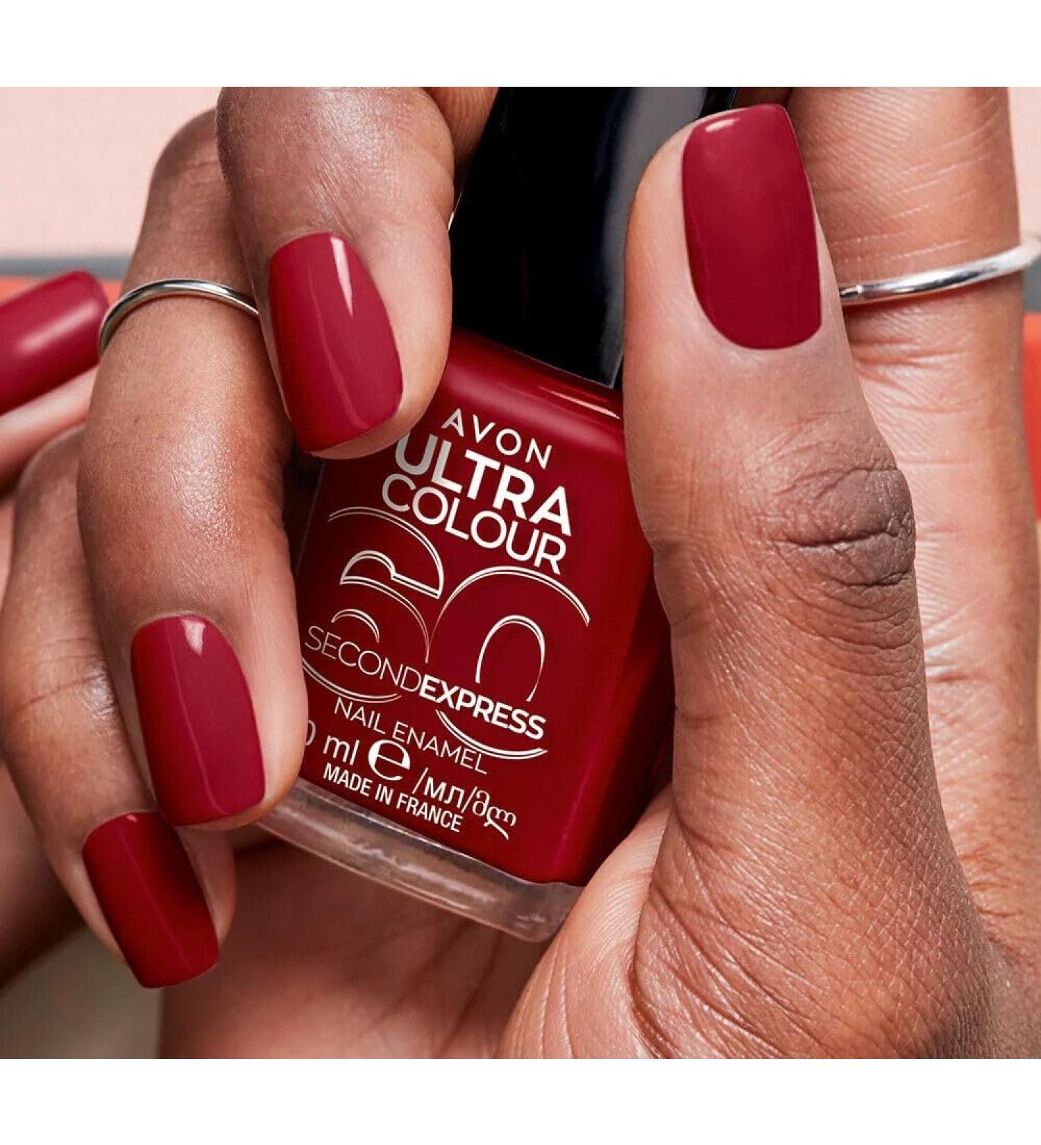 Avon Ultra Colour 60 Second Express Nail Enamel Lightening Red