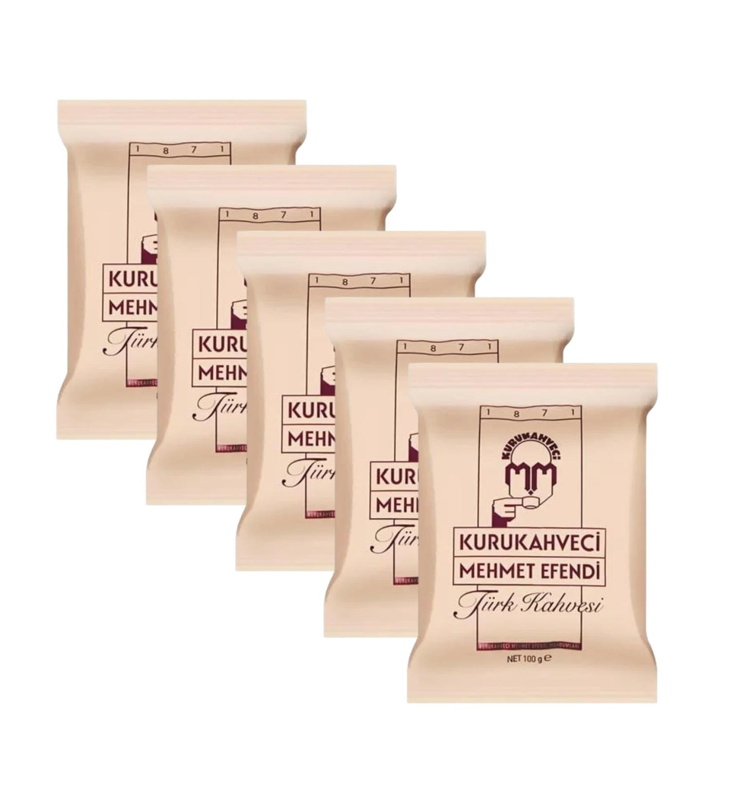 Kurukahveci Mehmet Efendi Turkish Coffee 5 X 100g - Buy Online on GoSupps.com