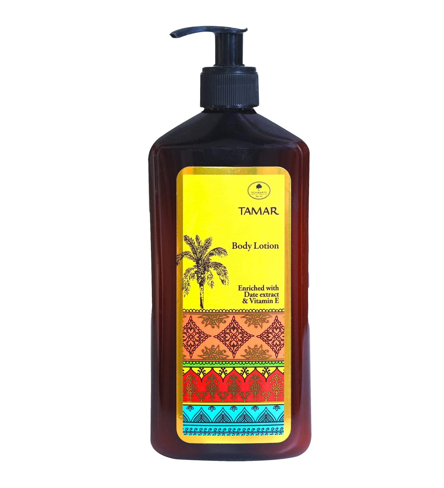 Buy Schwartz Tamar Body Lotion with Date Extract & Vitamin E - Fast-Absorbing Non-Greasy SLS & Paraben-Free Moisturizer for All Skin Types - 16.90 Fl oz - Buy Online on GoSupps.com