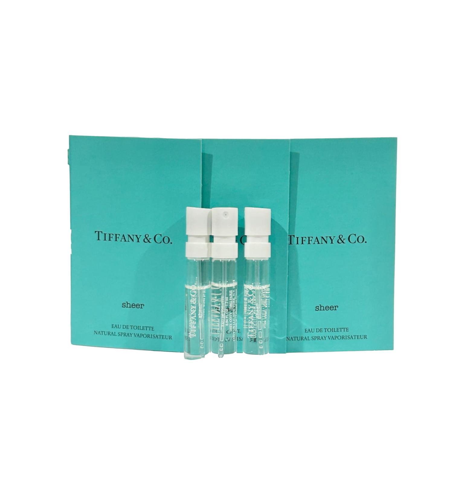 Tiffany & Co. SHEER Sample Perfume EDT Spray 1.2 ml / 0.04 oz - set of 3 - Buy Online on GoSupps.com