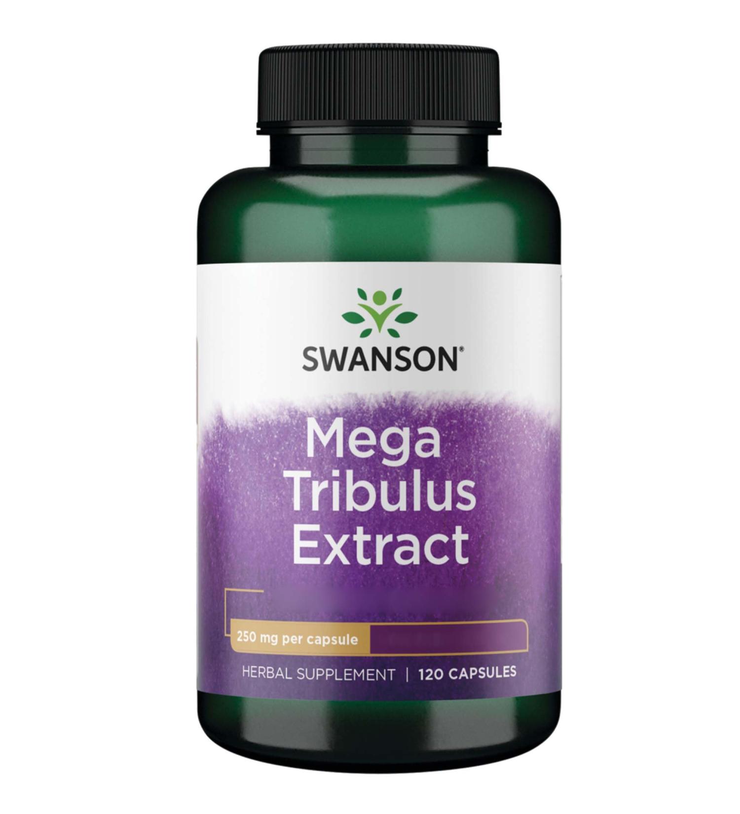 Swanson Mega Tribulus Extract 250mg - High Dose Gluten-Free Non-GMO 120 Capsules - Buy Online on GoSupps.com
