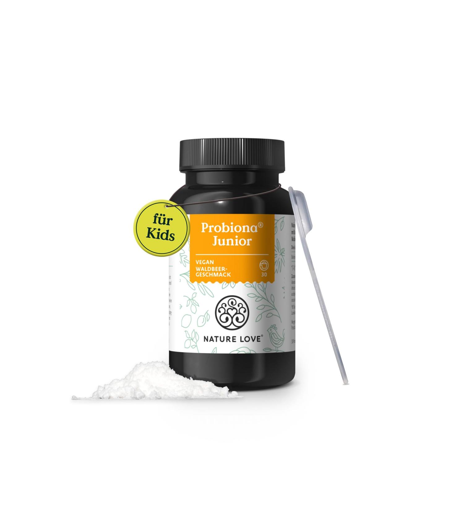 Nature Love Probiona Junior - Vegan Probiotic Powder for Kids (4+) | 45g | 5 Bacterial Strains & Inulin - Lab Tested - Buy Online on GoSupps.com