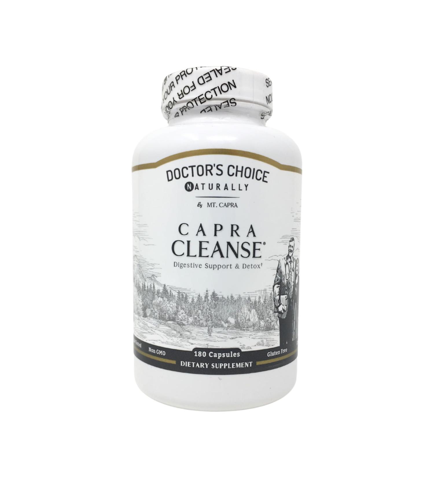 MT. CAPRA SINCE 1928 CapraCleanse - Natural GI Tract Cleanse | Non-GMO | 180 Capsules | International Shipping Available - Buy Online on GoSupps.com