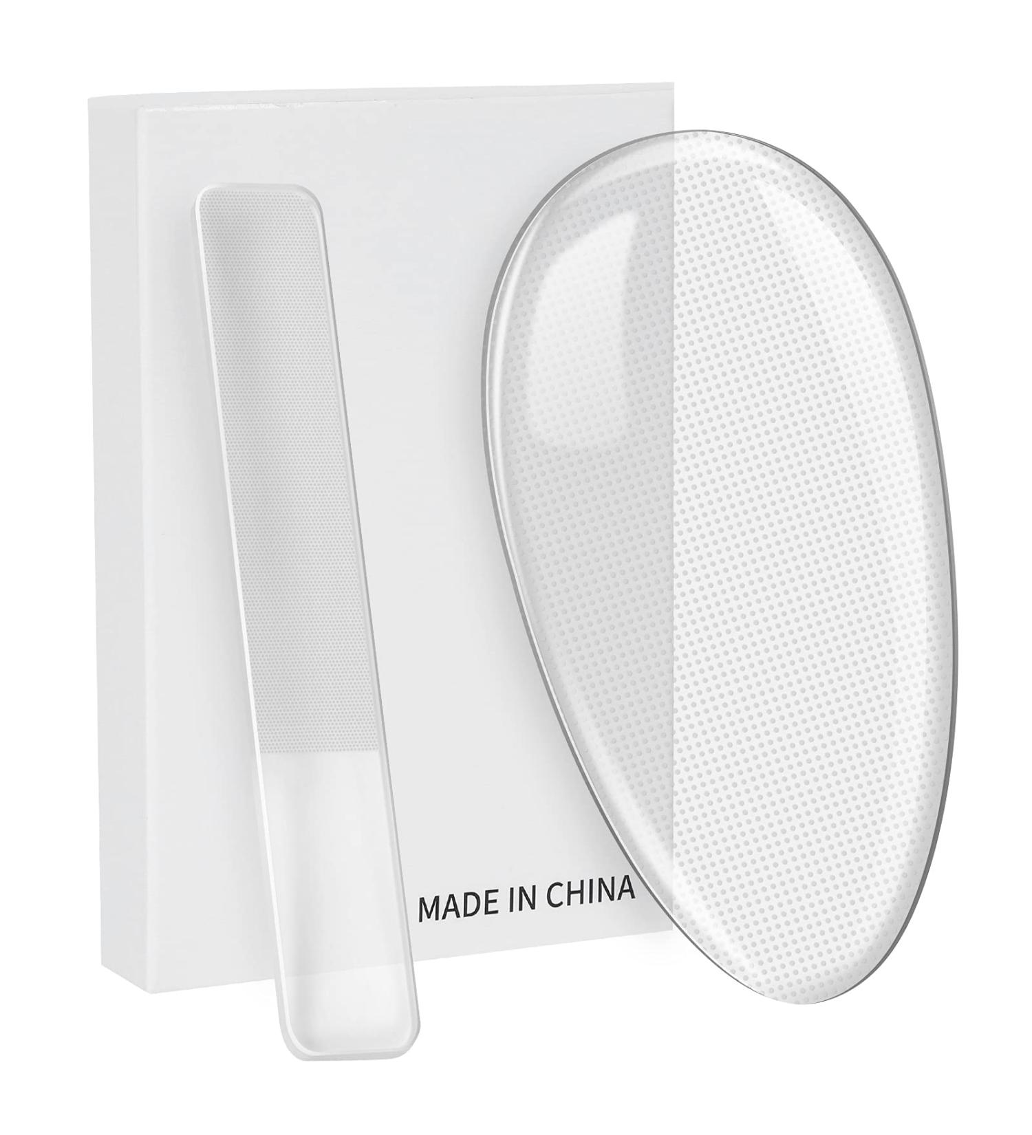 Glass Nano Foot File Callus Remover for Professional Pedicure Care | Hand and Foot Scrubber Tool with Nail File for Dead Skin Removal - Buy Online on GoSupps.com