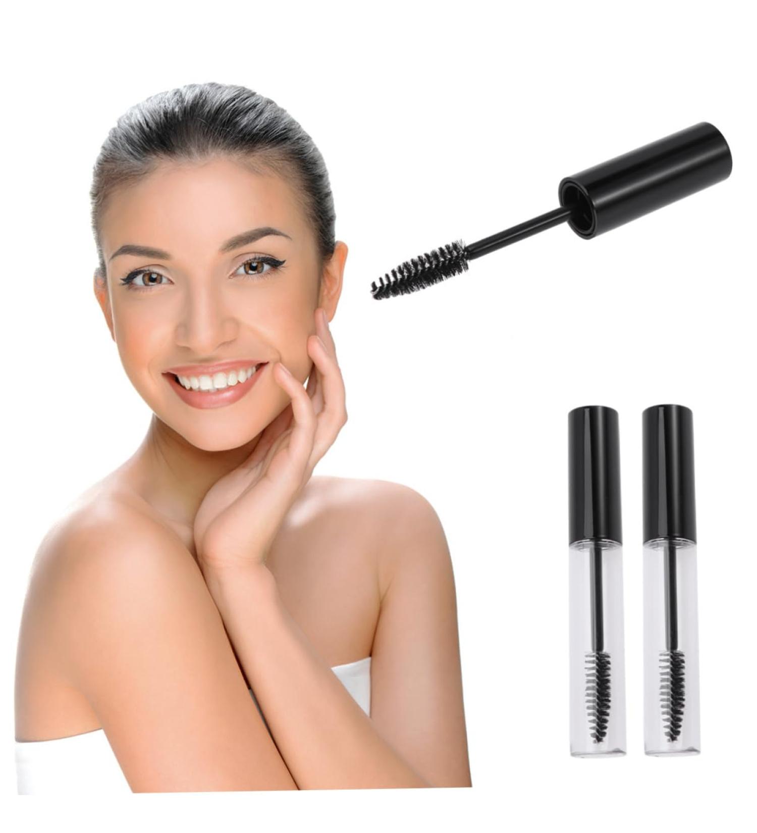 Outanaya 4pcs Eyelash Brush Tube Empty Eyelash Tube Empty Mascara Tube and Wand DIY Mascara Tube oil - Buy Online on GoSupps.com