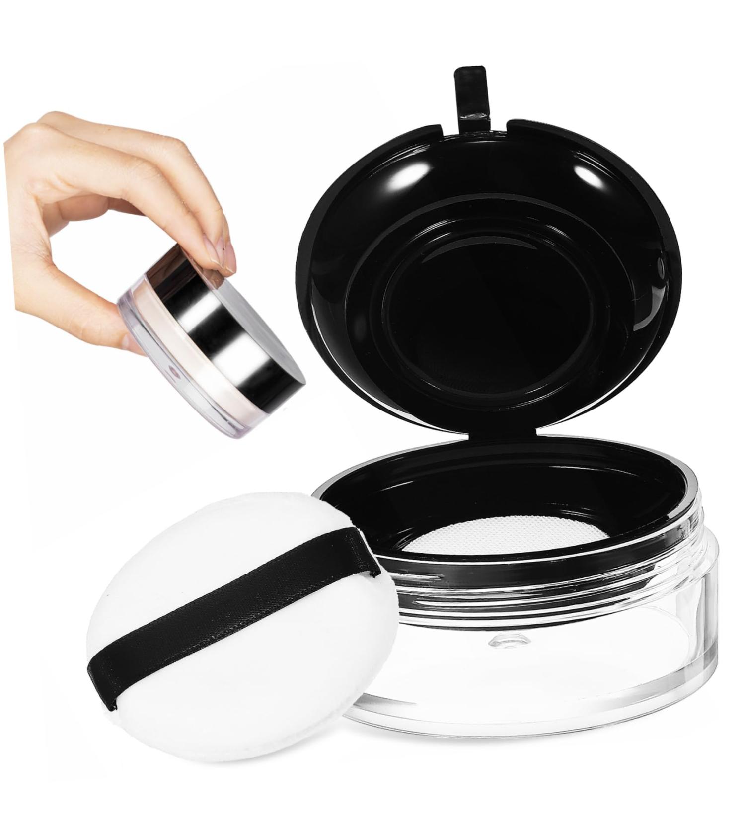 FRCOLOR Powder Puff Cosmetics Empty Cushion Compact Case Travel Size Containers Box Packaging Material Round - Buy Online on GoSupps.com