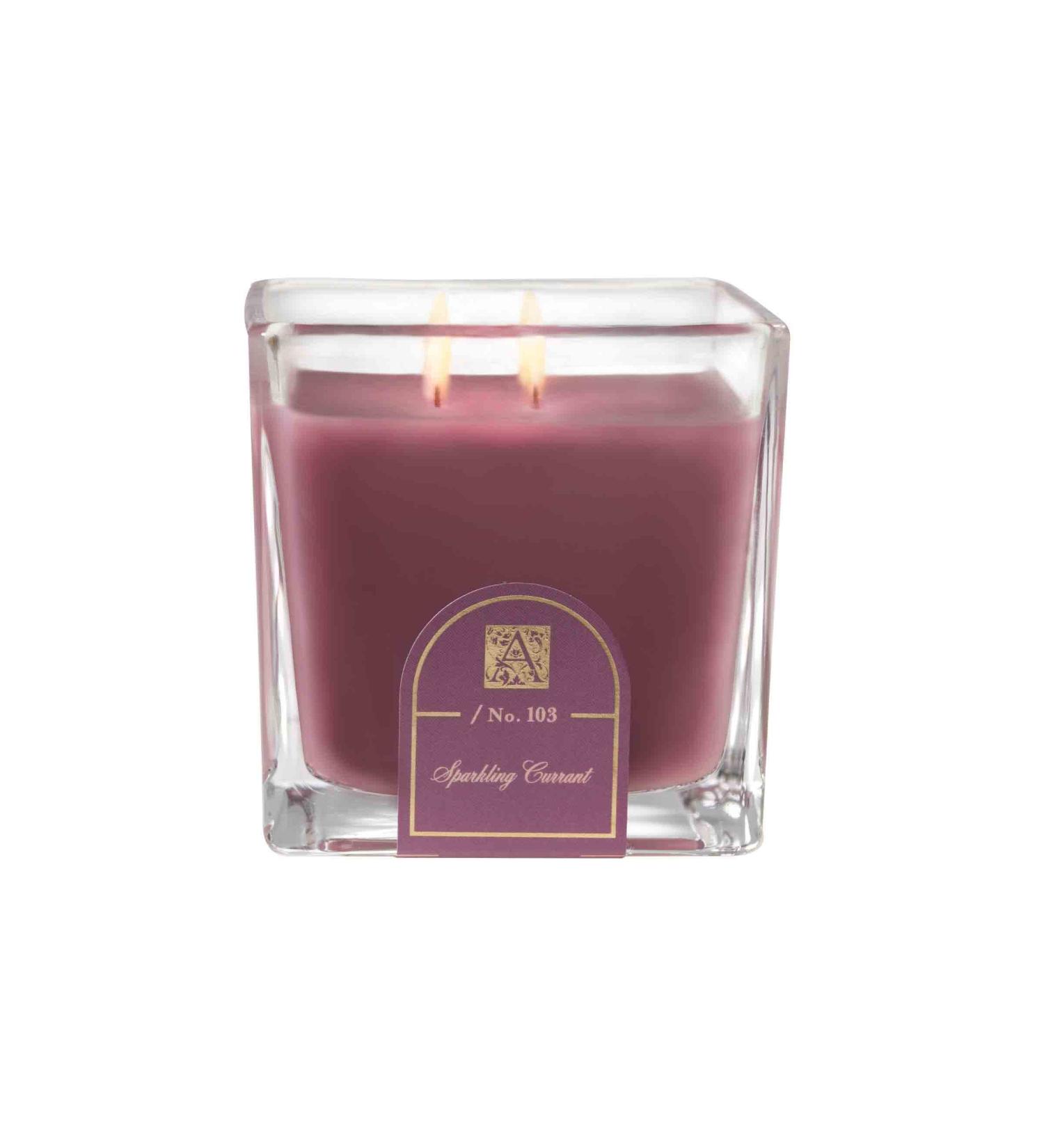 Sparkling Currant - Cube Glass Candle