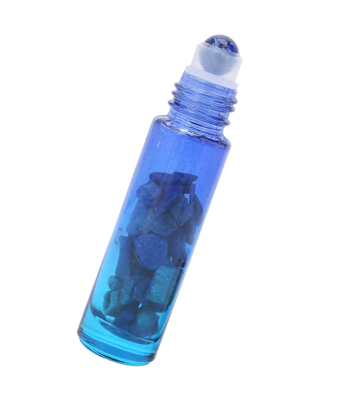 Fabater Roller Bottle Hotel Glass Essential Oil Bottle for Home Travel (10ML light blue essential oil bottle + jade ball) - Buy Online on GoSupps.com