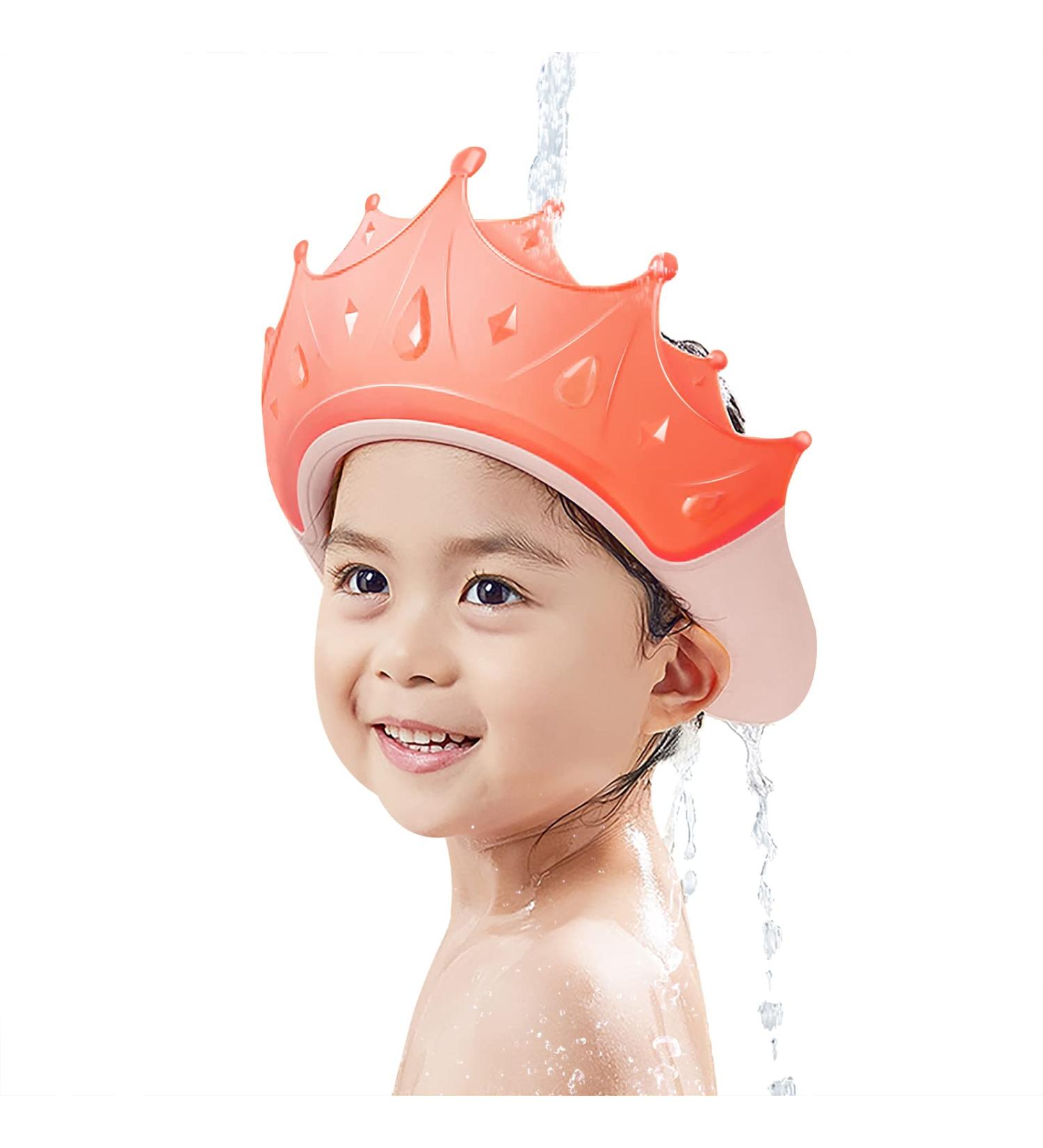 Kids Shower Cap | Baby Bath Shower Head | Toddler Hair Washing Shield | Pink Shower Visor for Little Ones - Buy Online on GoSupps.com