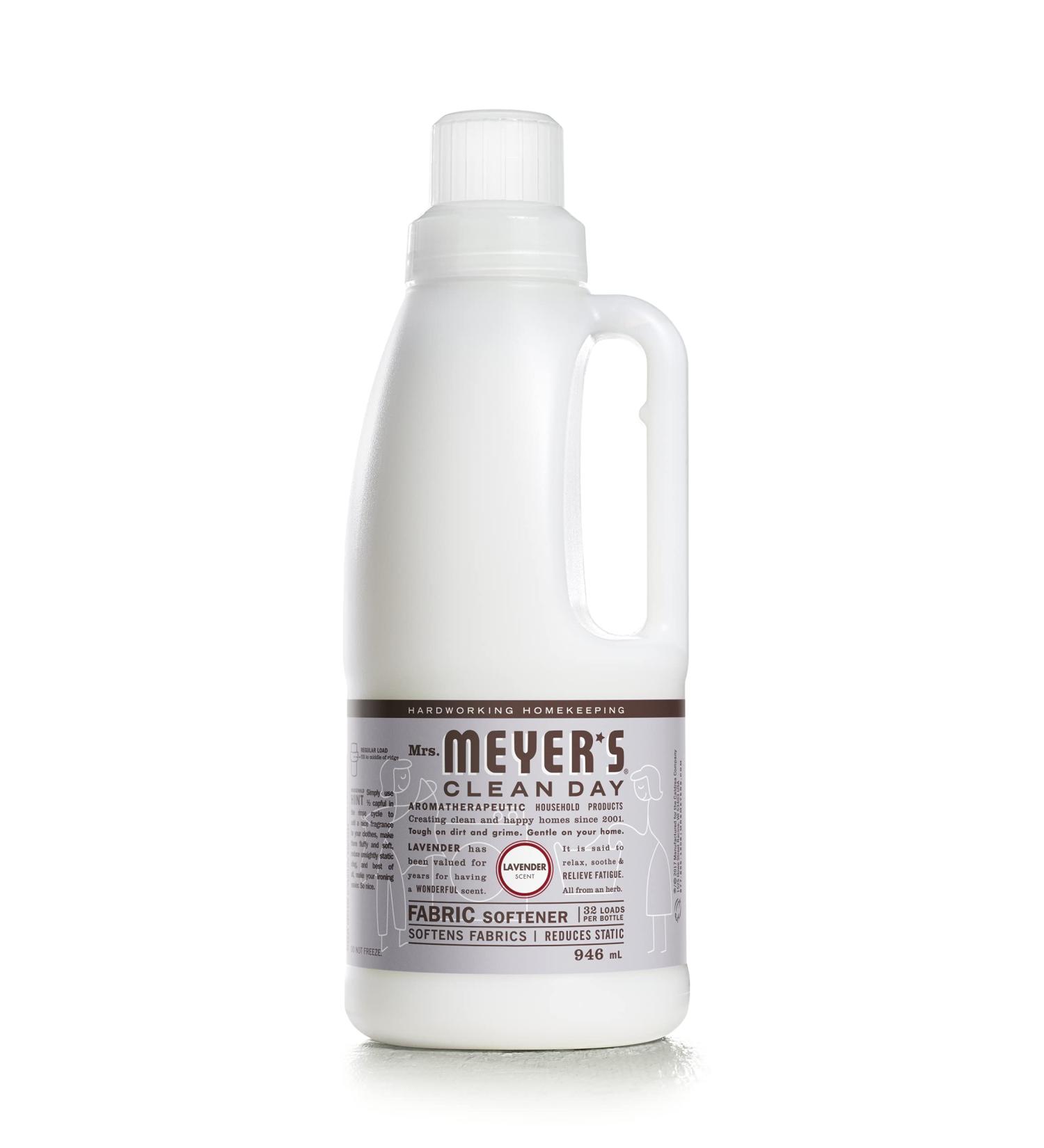 Mrs. Meyer s Clean Day Liquid Fabric Softener Cruelty Free Formula Infused with Essential Oils Paraben Free Lavender Scent 946 ml Bottle (32 Loads) - Buy Online on GoSupps.com