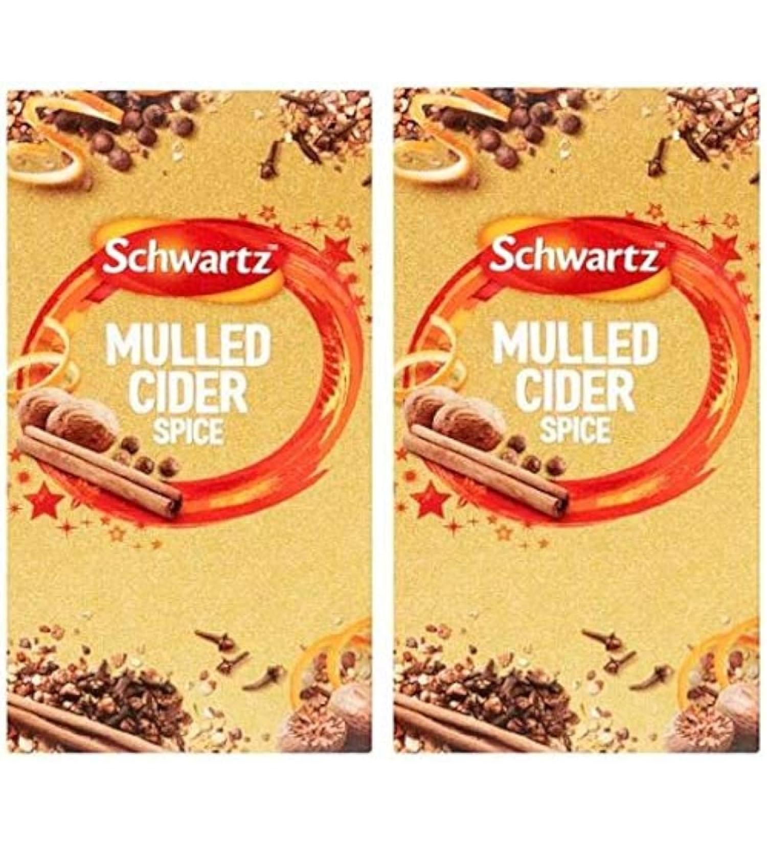 Schwartz Mulled Cider Spice - 18g (Pack of 2) | Warm and Spicy Seasonal Blend for Perfect Mulled Cider | Festive Twist | Aromatic and Flavorful Spices - Buy Online on GoSupps.com