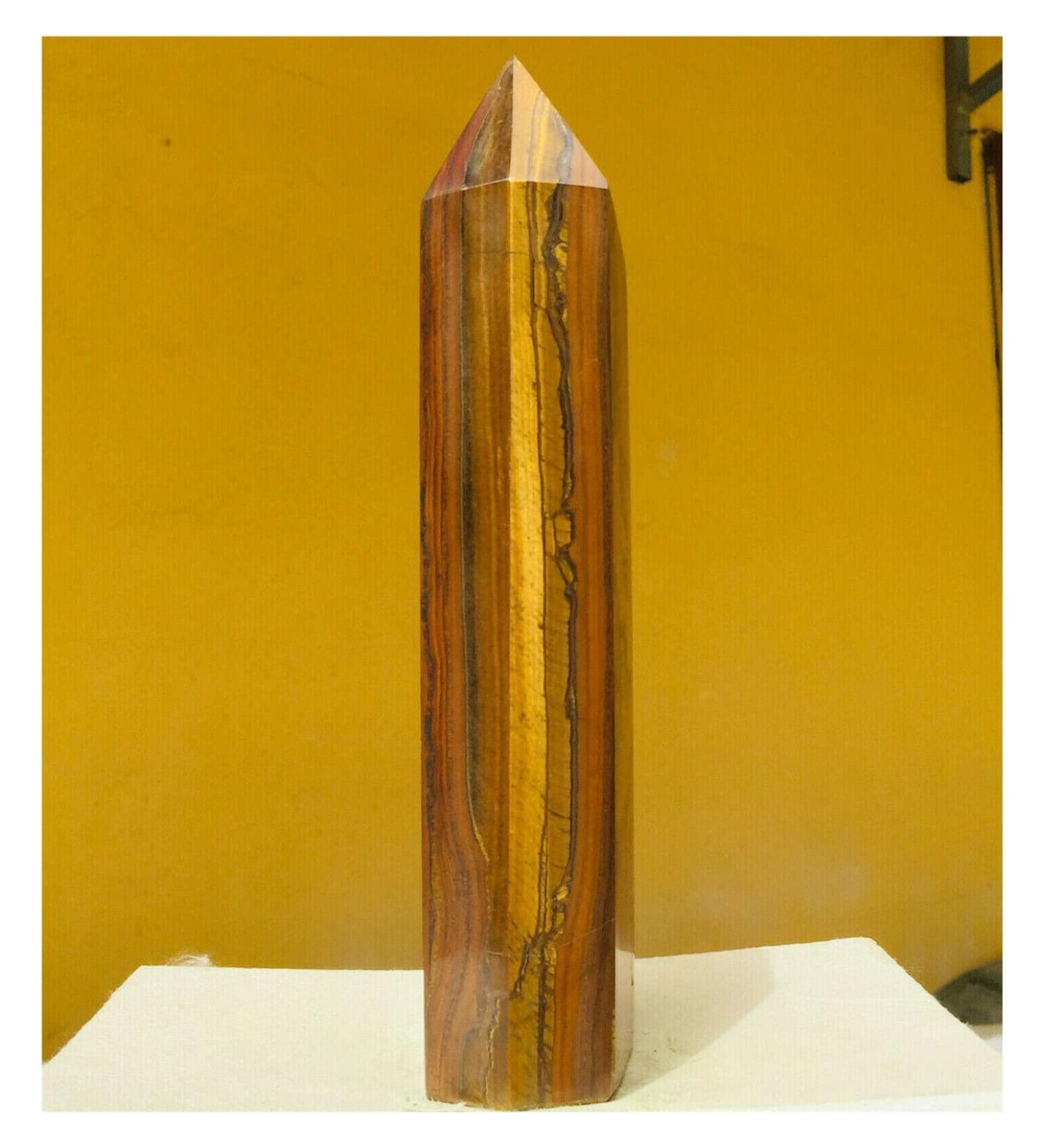 Pakmez Natural Tiger Eye Crystal Point Stone Quartz Crystal Rod Crafts Home Decoration Ornaments Gift 1pc (Size : 1100-1200g) - Buy Online on GoSupps.com