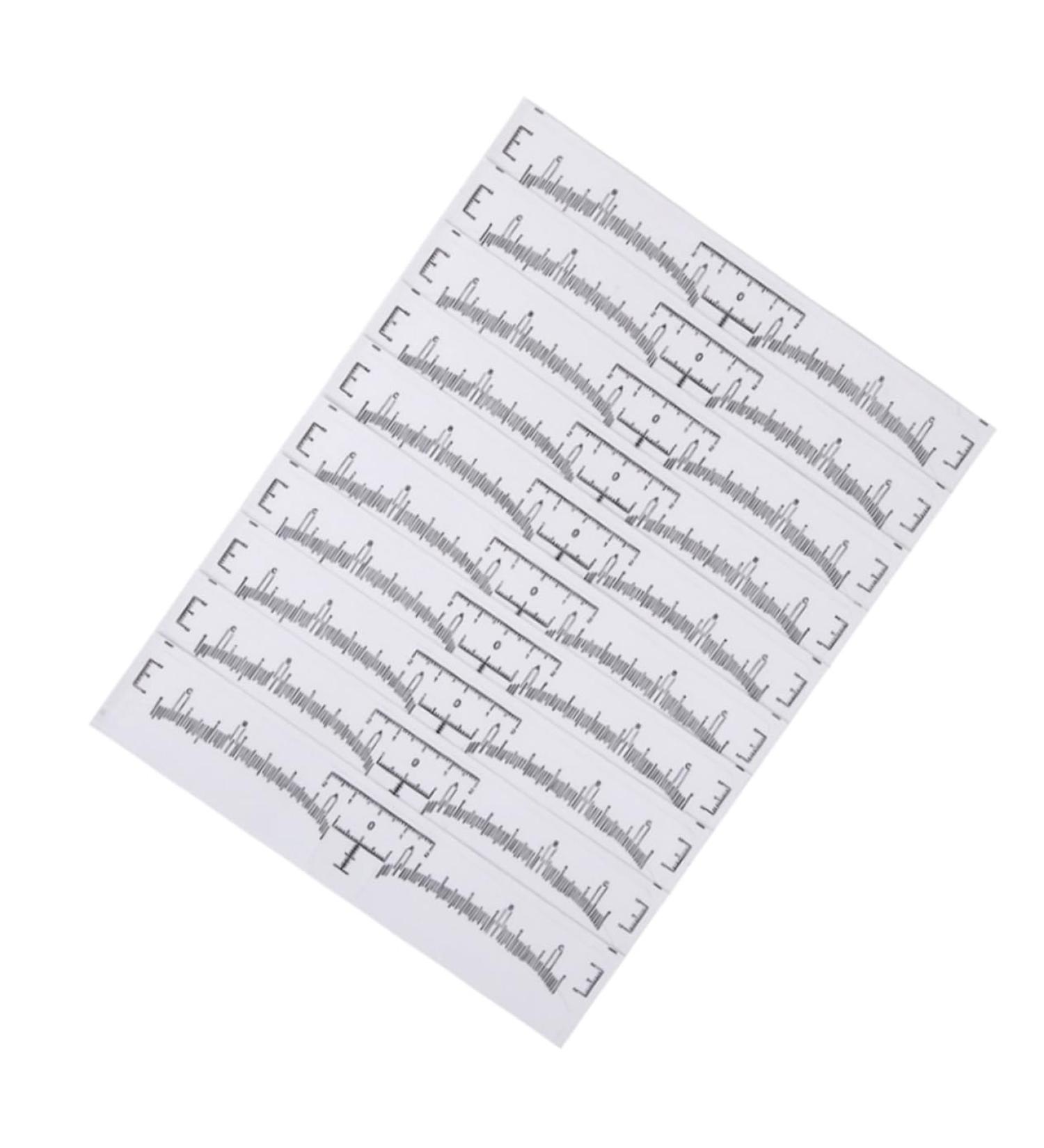 NOLITOY 100pcs Disposable Eyebrow Ruler Disposable Eyebrow Template Eyebrow Shaper Ruler Caliper Major - Buy Online on GoSupps.com