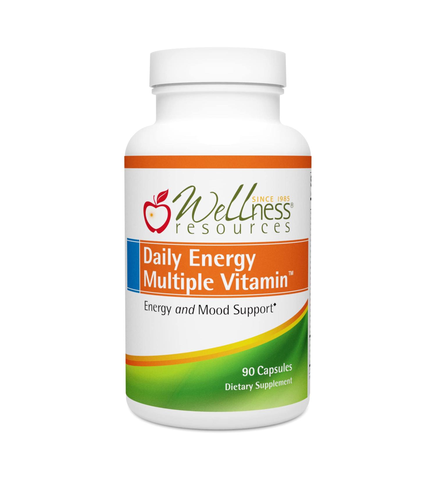 Wellness Resources Daily Multiple Vitamin Without Iron - Vitamin B12 Folate & Bioavailable B Vitamins - 90 Capsules - Buy Online on GoSupps.com