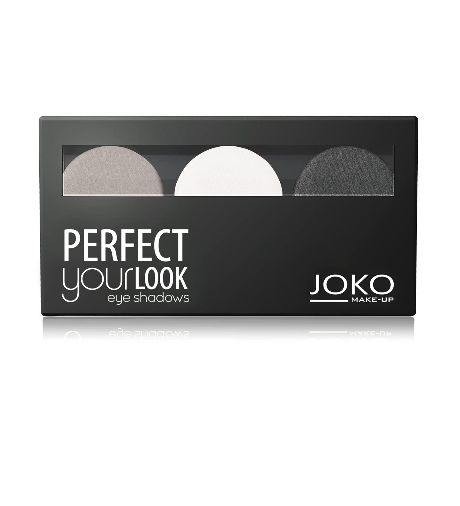 Trio Eyeshadow Palette - 302 Grey/White/Dark Grey - Joko - Buy Online on GoSupps.com
