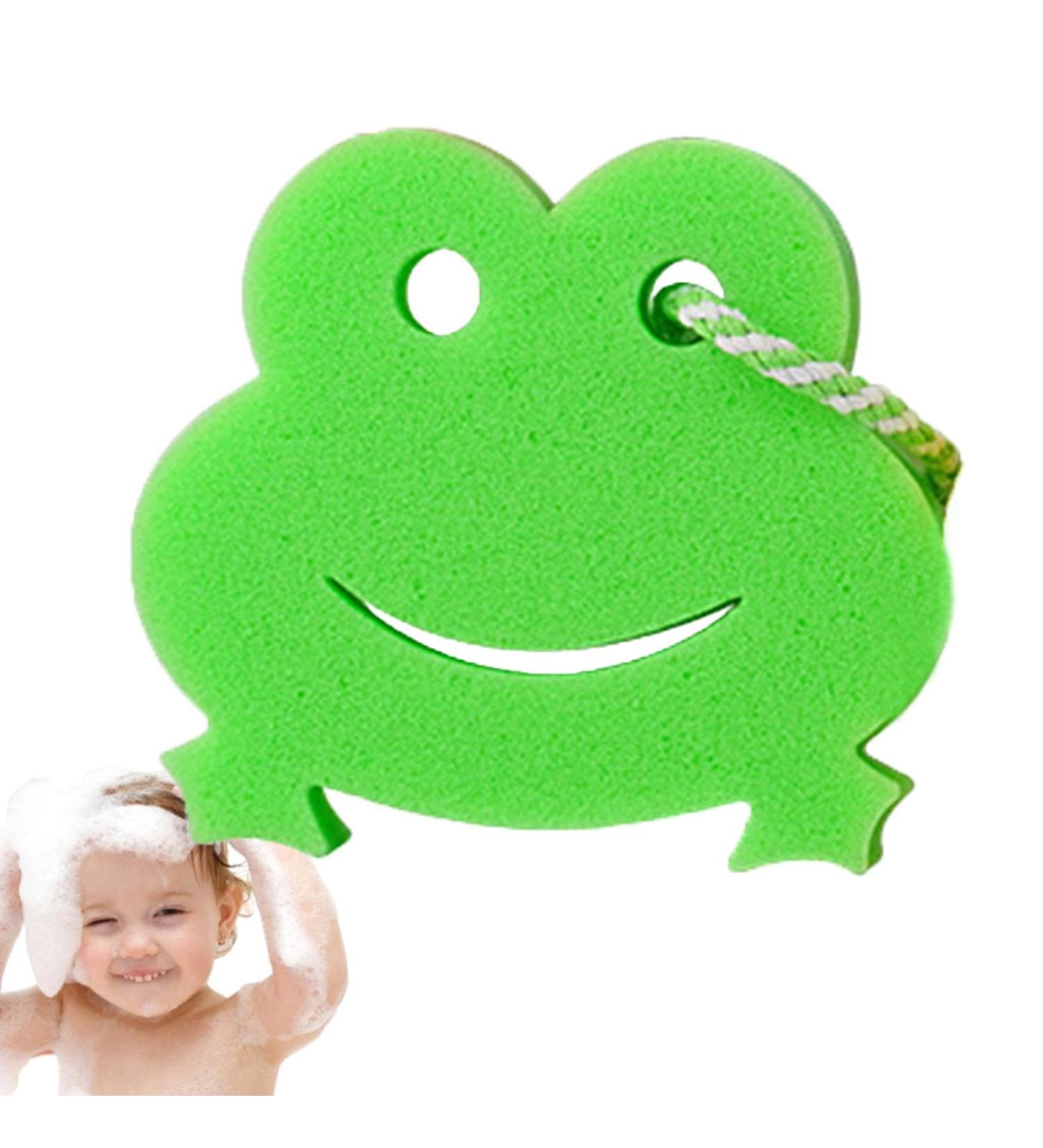 Body Sponge for Shower | Animal Shape Deep Cleansing Scrubber | Bathing Sponge Cartoon Scrubber for Women Men Kids Body Cleansing Supplies Frog - Buy Online on GoSupps.com