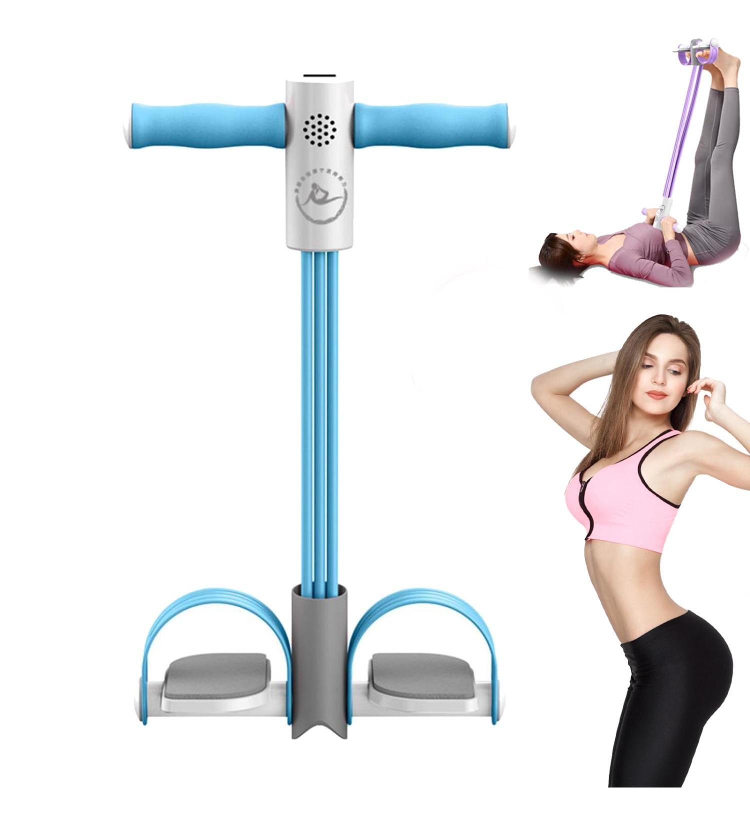 2024 Upgrade Multifunction Pedal Resistance Band - Elastic Pull Yoga Tension Rope for Abdomen Waist & Arms - Fitness Accessories (Blue) | Buy Internationally - Buy Online on GoSupps.com