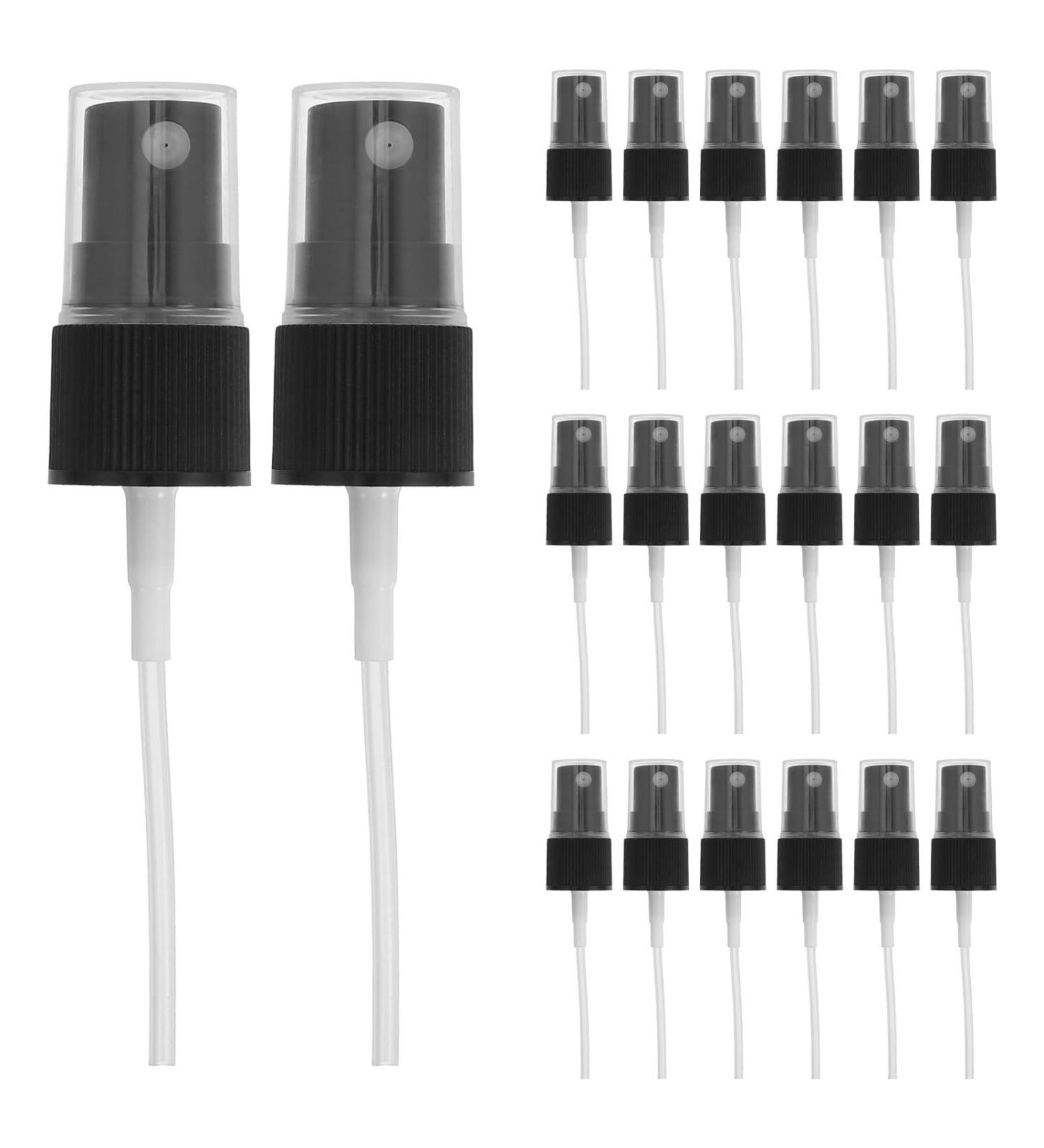 NUOBESTY 20pcs Black 18mm Fine Mist Spray Nozzle Caps for Cosmetic and Essential Oil Bottles Replacement Perfume Mist Pump Tops for Refillable Spray Bottle Accessories - Buy Online on GoSupps.com