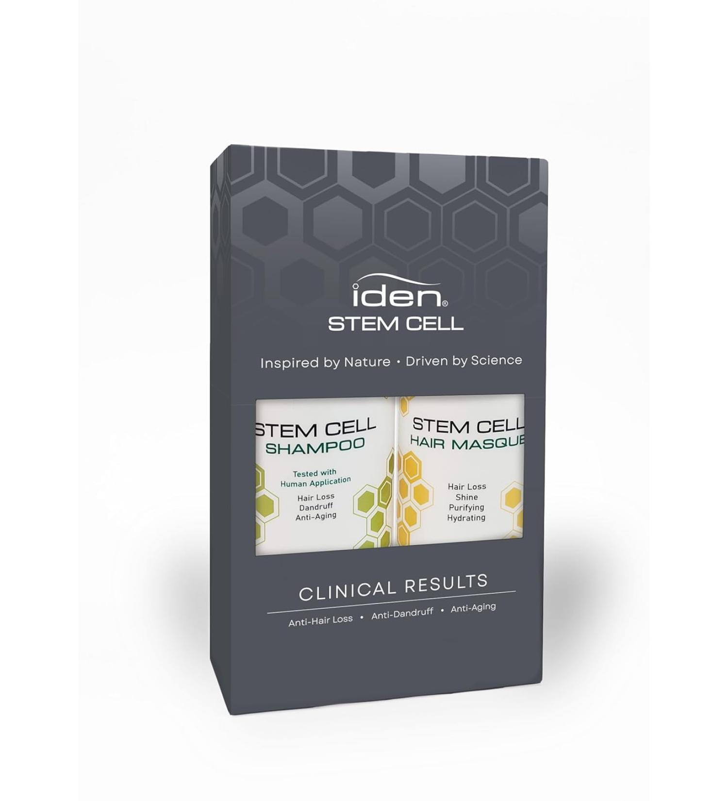 IDEN Signature Stem Cell Shampoo & Hair Masque Set | Promotes Healthy Hair Growth with Bee Propolis & Stem Cell Extracts | 12 fl. oz Each - International Shipping Available - Buy Online on GoSupps.com
