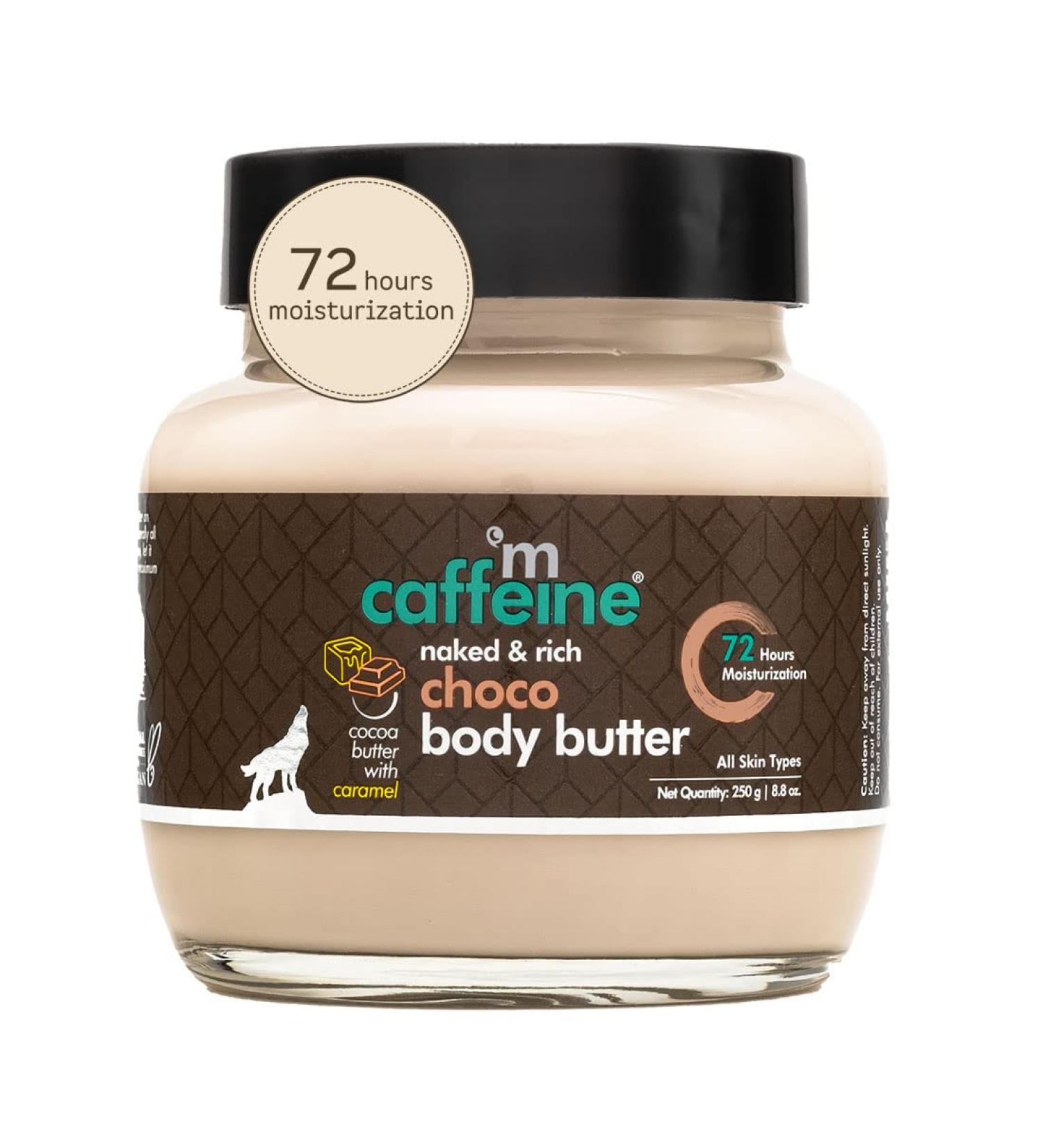 MCaffeine Cocoa & Shea Body Butter - Deep Moisturizing Lotion for Dry Skin | Vegan & Natural | With Argan Oil, Vitamin E, and Shea Butter | Reduces Stretch Marks | 8.8 Oz - Buy Online on GoSupps.com