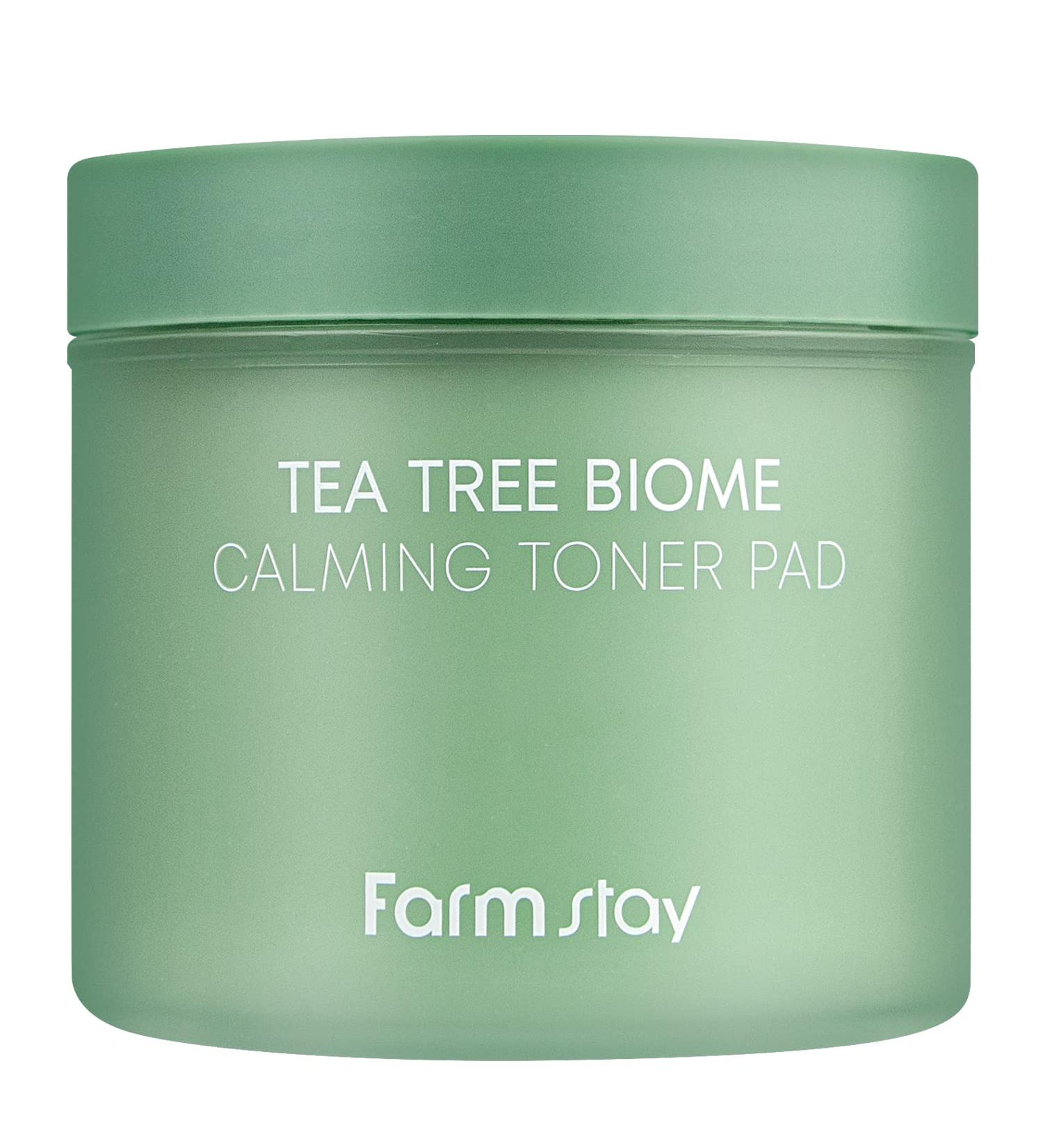 FARMSTAY Tea Tree Biome Calming Toner Pad - Gentle Exfoliating Daily Face Toner with PHA | 140ml / 70 Pads for Glowing Skin - Buy Online on GoSupps.com