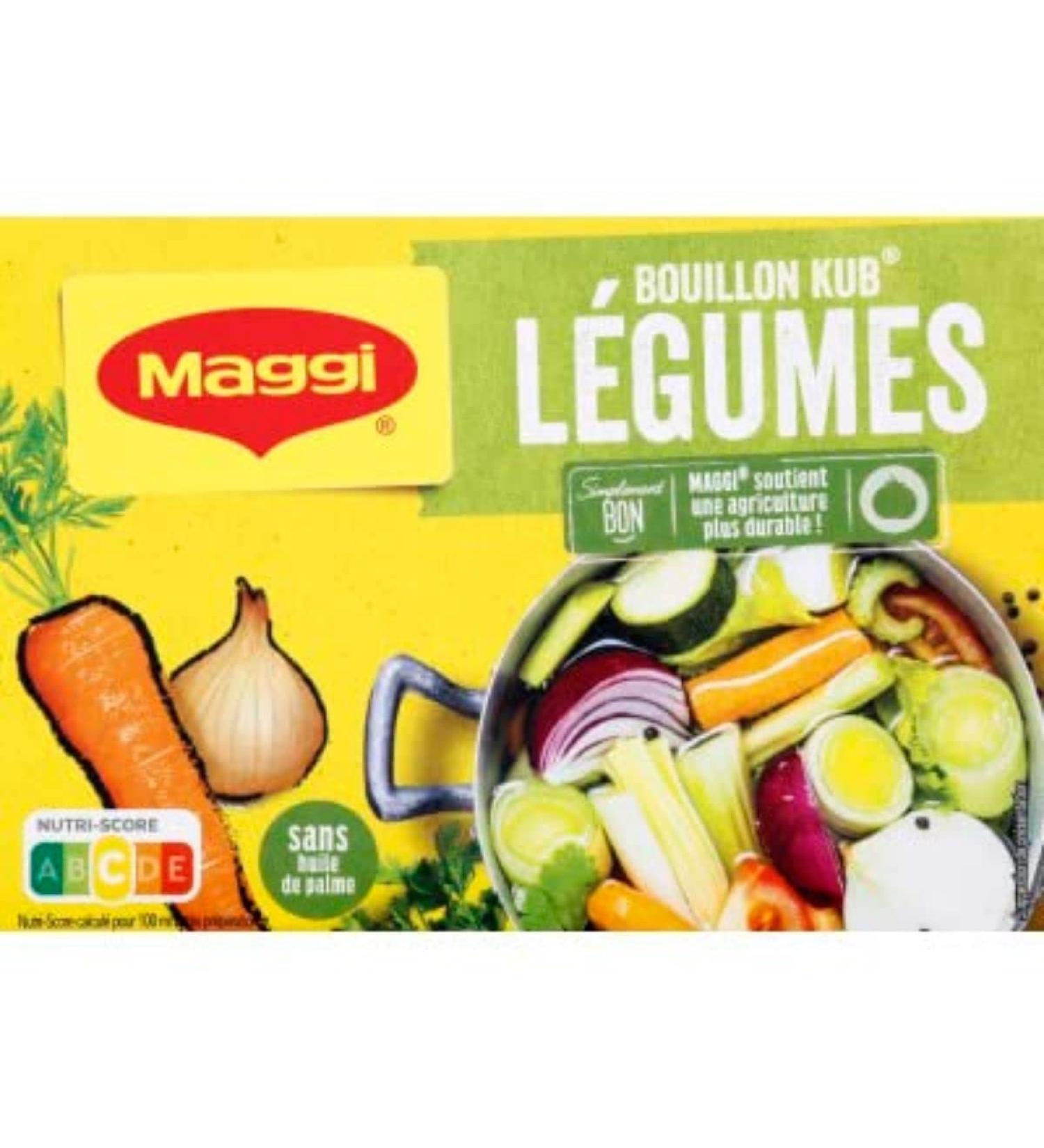 Maggi Bouillon Kub l gumes - La bo te de 18 cubes - 180 g