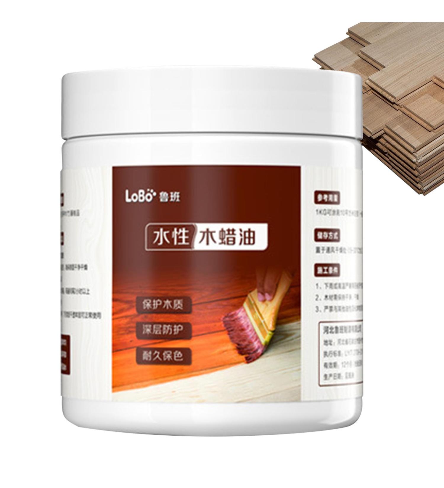 Wood Finishing Wax | Outdoor Natural Wood Wax Furniture Wax Coating Agent Shiny | Protective Glossy Wood Cleaner for Cabins Cabinets Fences Wood Floors 1l - Buy Online on GoSupps.com