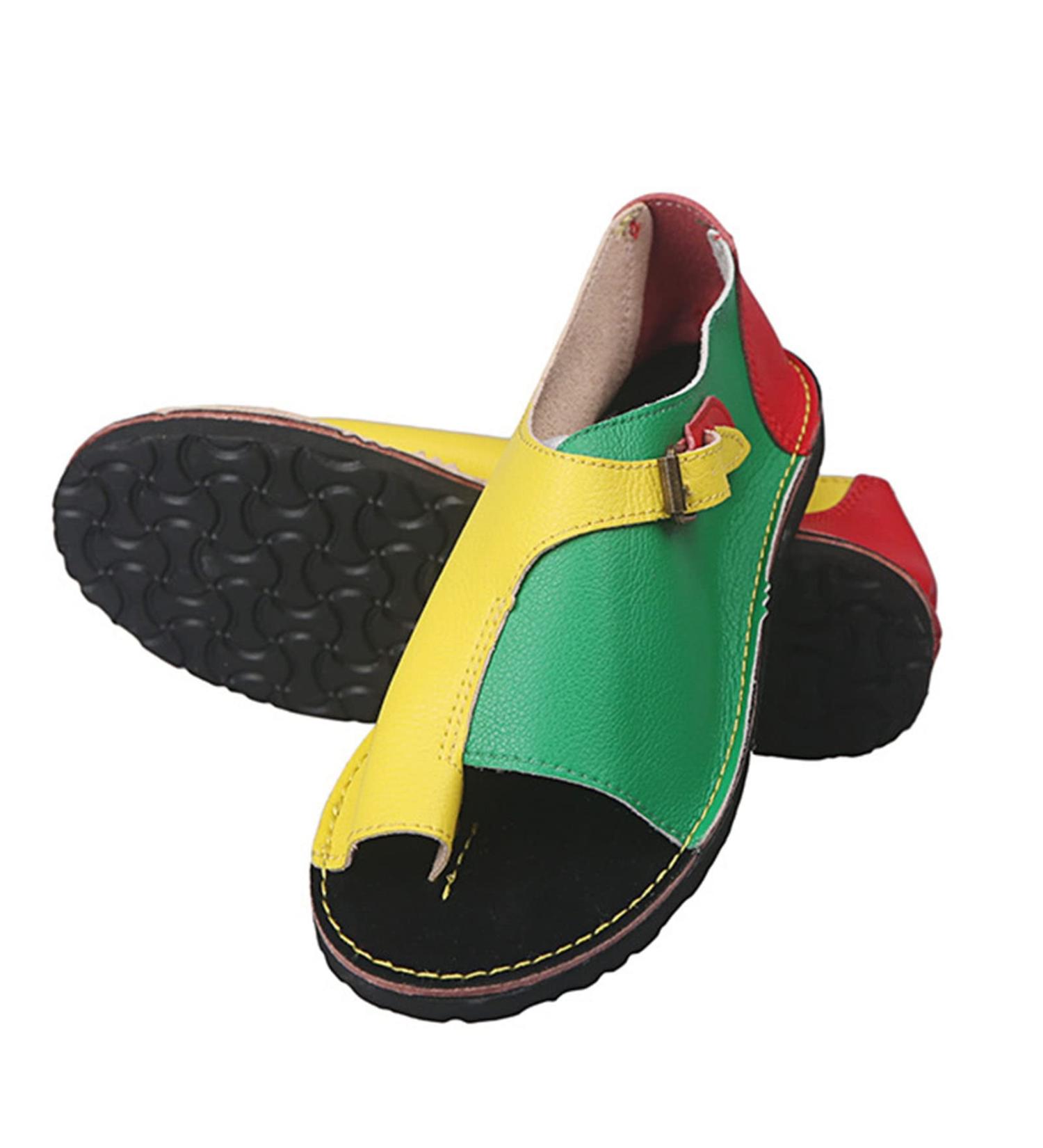 Bunion Corrector Sandals for Women - Pain Relief & Hallux Valgus Correction in Yellow-green - Buy Online on GoSupps.com