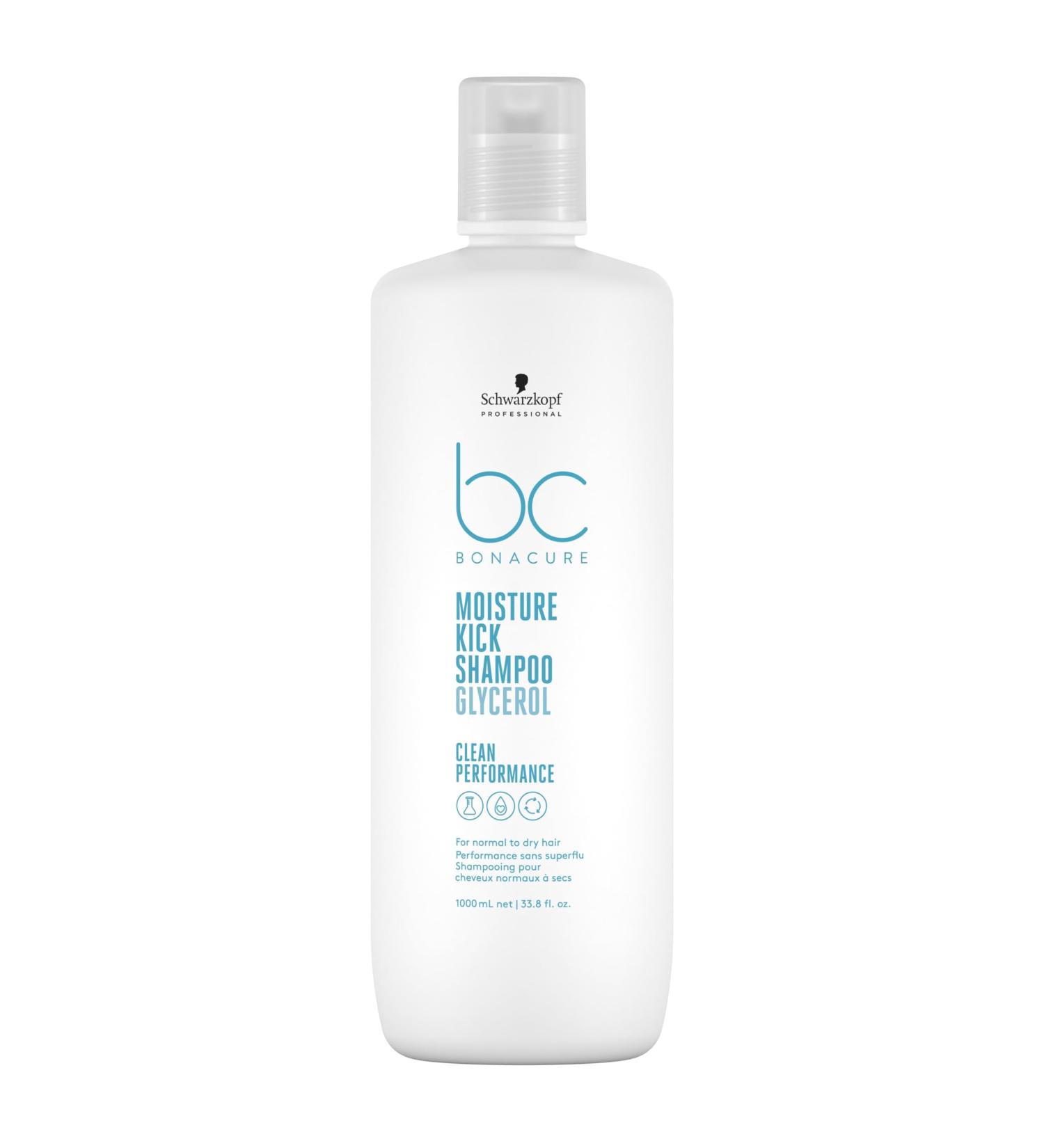 Schwarzkopf NEW BC Bonacure Moisture Kick Shampoo 250mL | Moisture Shampoo for Dry Hair | Colour Safe for All Hair Types New Formula 250mL New Formula! 1 l (Pack of 1) - Buy Online on GoSupps.com