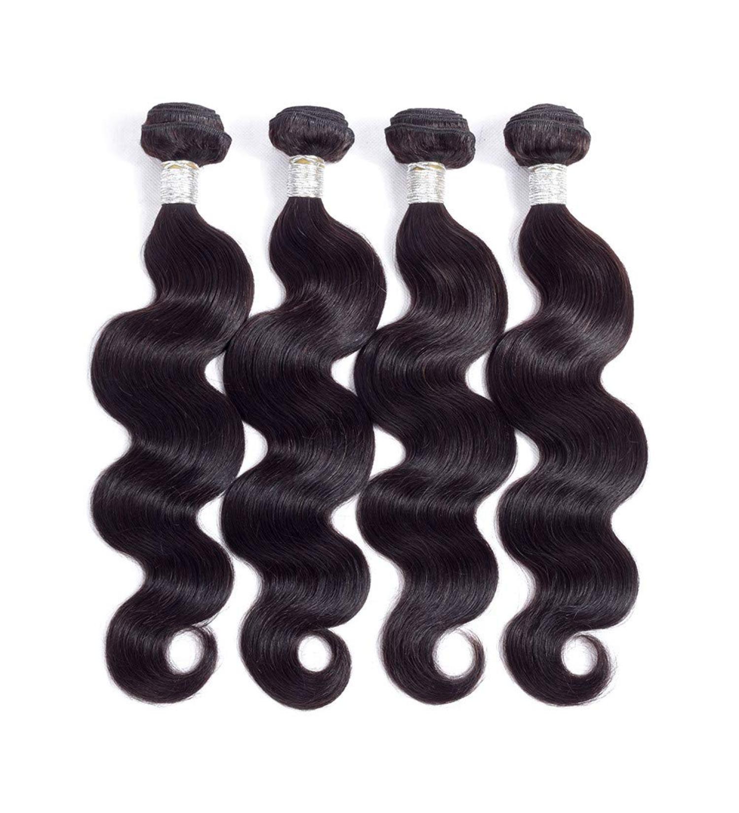 Vonar Hair 8A Brazilian Body Wave Bundles 14-20in Human Hair Weave - Unprocessed Virgin Hair Extensions in Natural Color - Buy Online on GoSupps.com