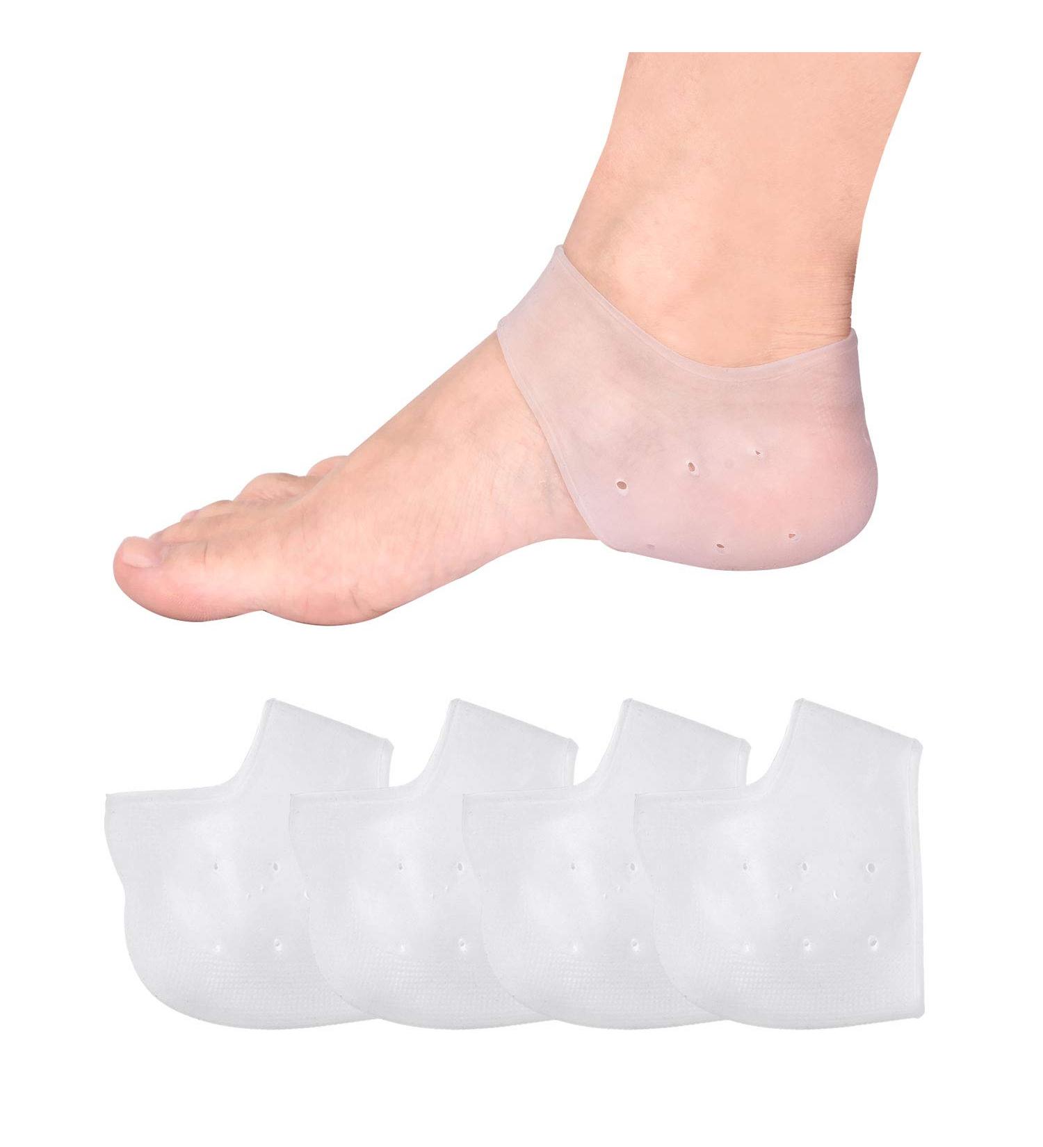 Buy Heel Spur Bandage Gel Socks - Moisturizing Silicone Compression Stockings for Men & Women | Foot Bandage for Fasciitis & Heel Protection - Buy Online on GoSupps.com