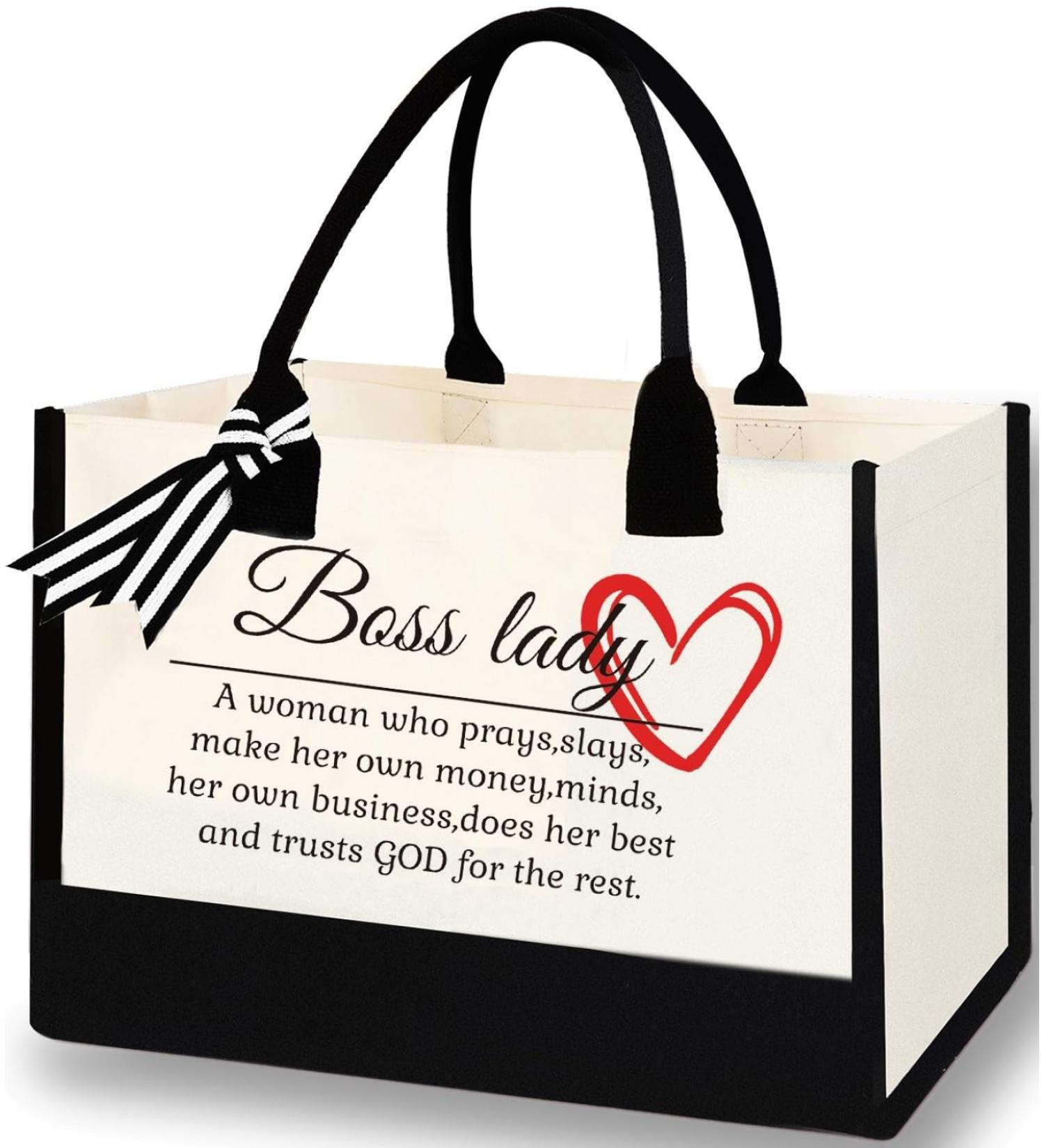 dealzilla Birthday Gifts For Women Fashion Tote Bag For Shopping Beach Christmas Thanks Present For Awesome Fabulous Woman Bosslady - Buy Online on GoSupps.com