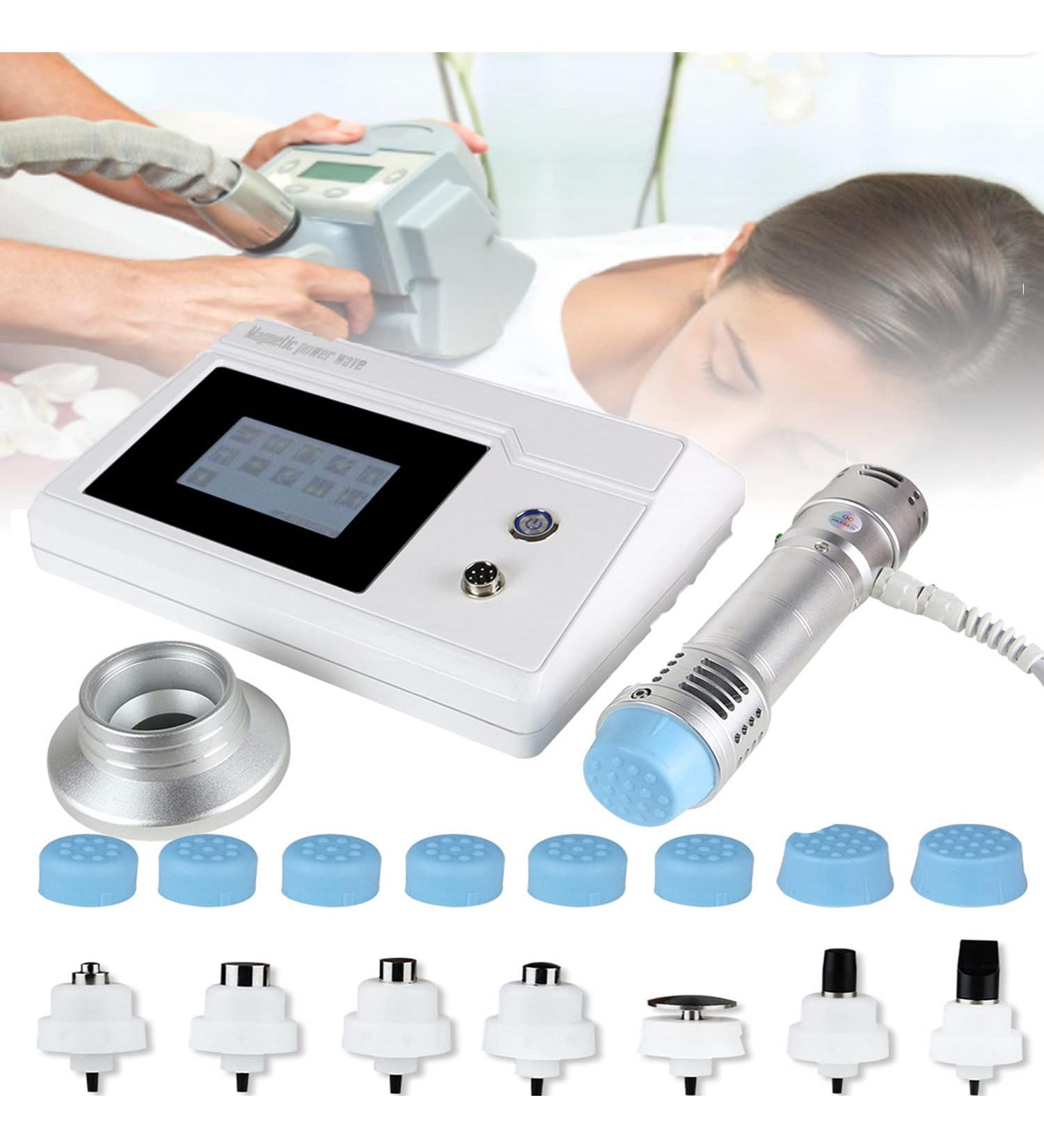 GGMWDSN ED Shock Wave Therapy Device | Professional Muscle Stimulator for Pain Relief & Body Shaping | Silver - Buy Online on GoSupps.com